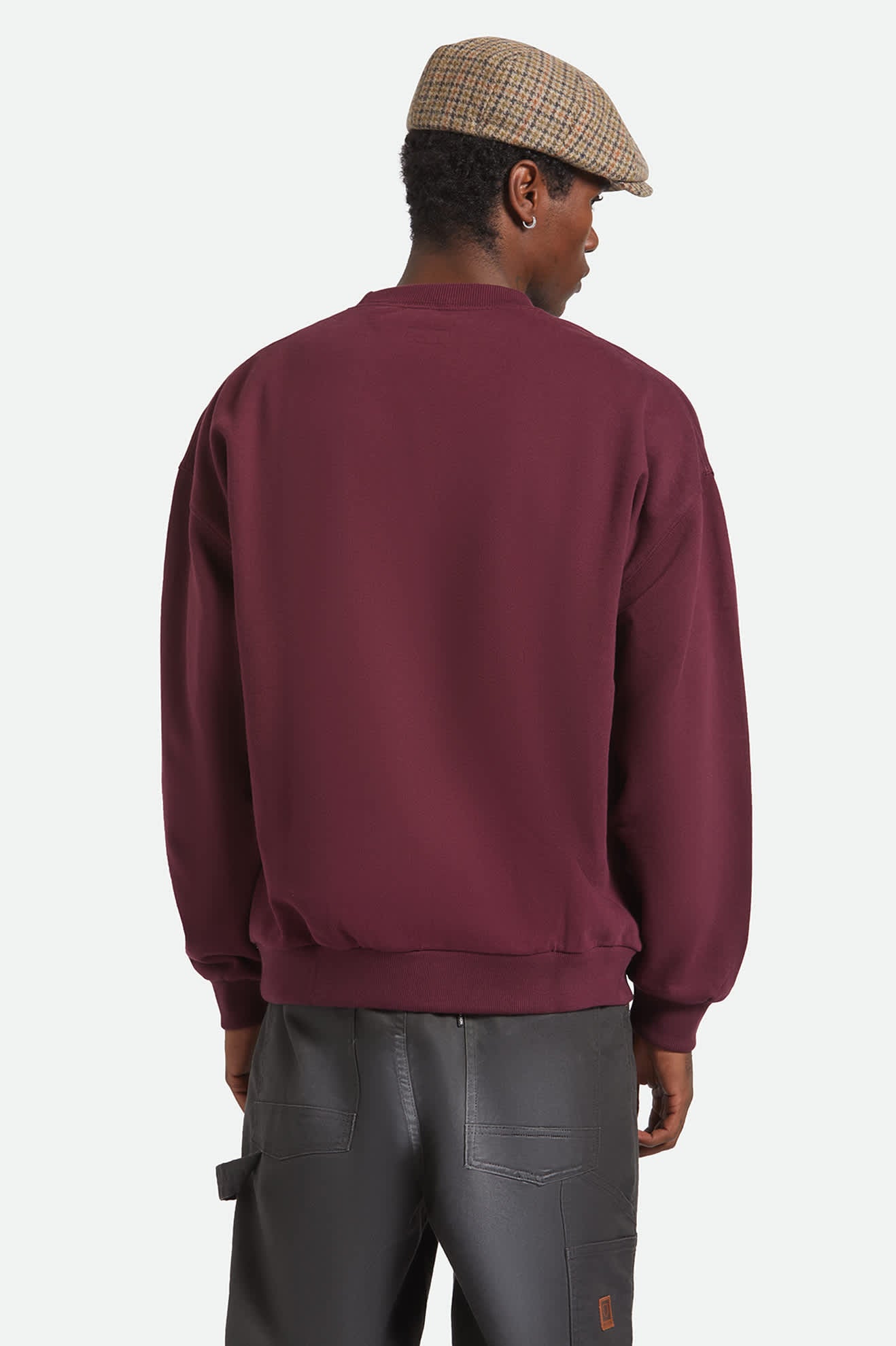 Embroidered Heavyweight Oversized Crew - Port