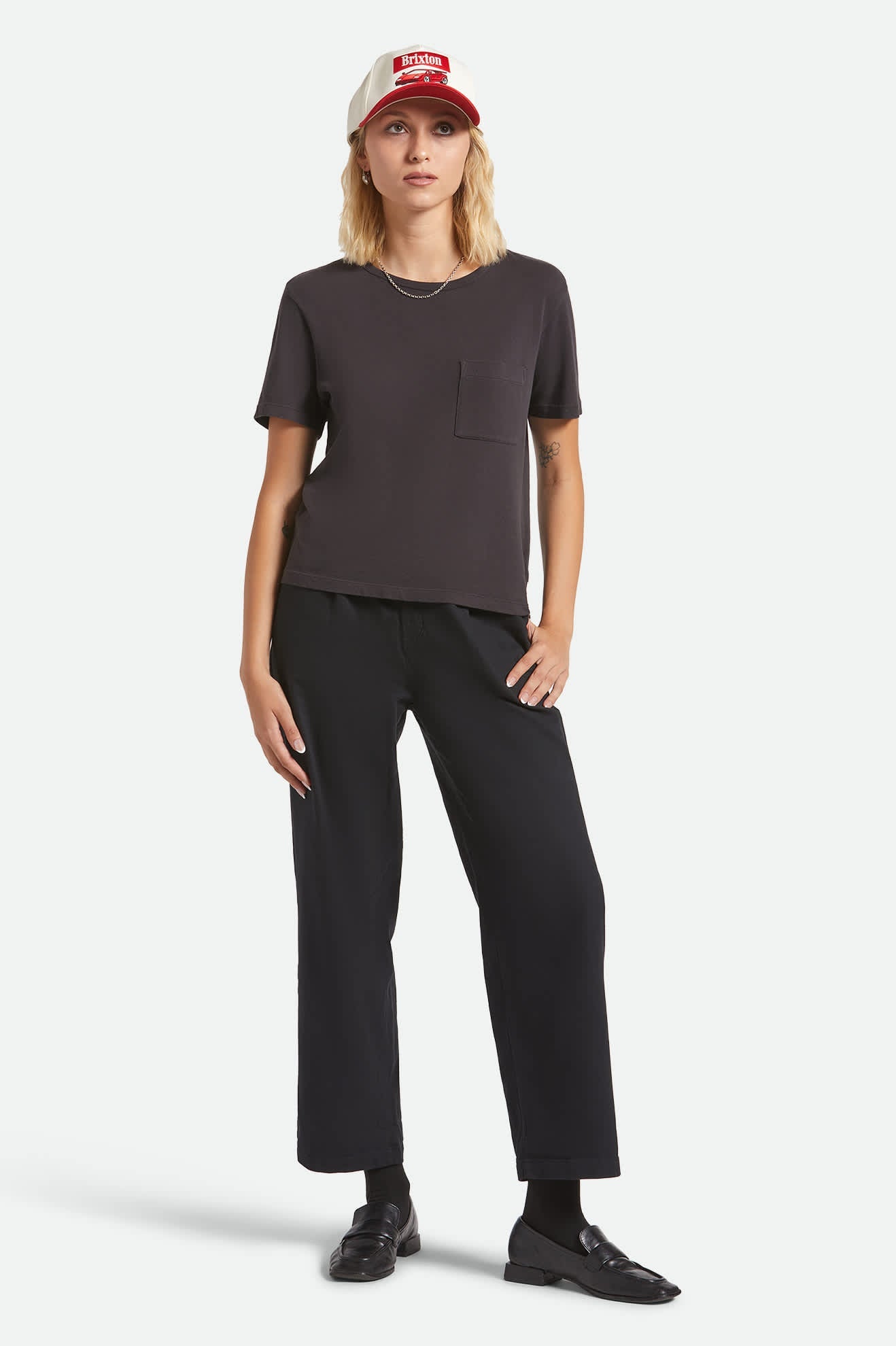 Carefree Organic Garment Dye Perfect T-Shirt - Black
