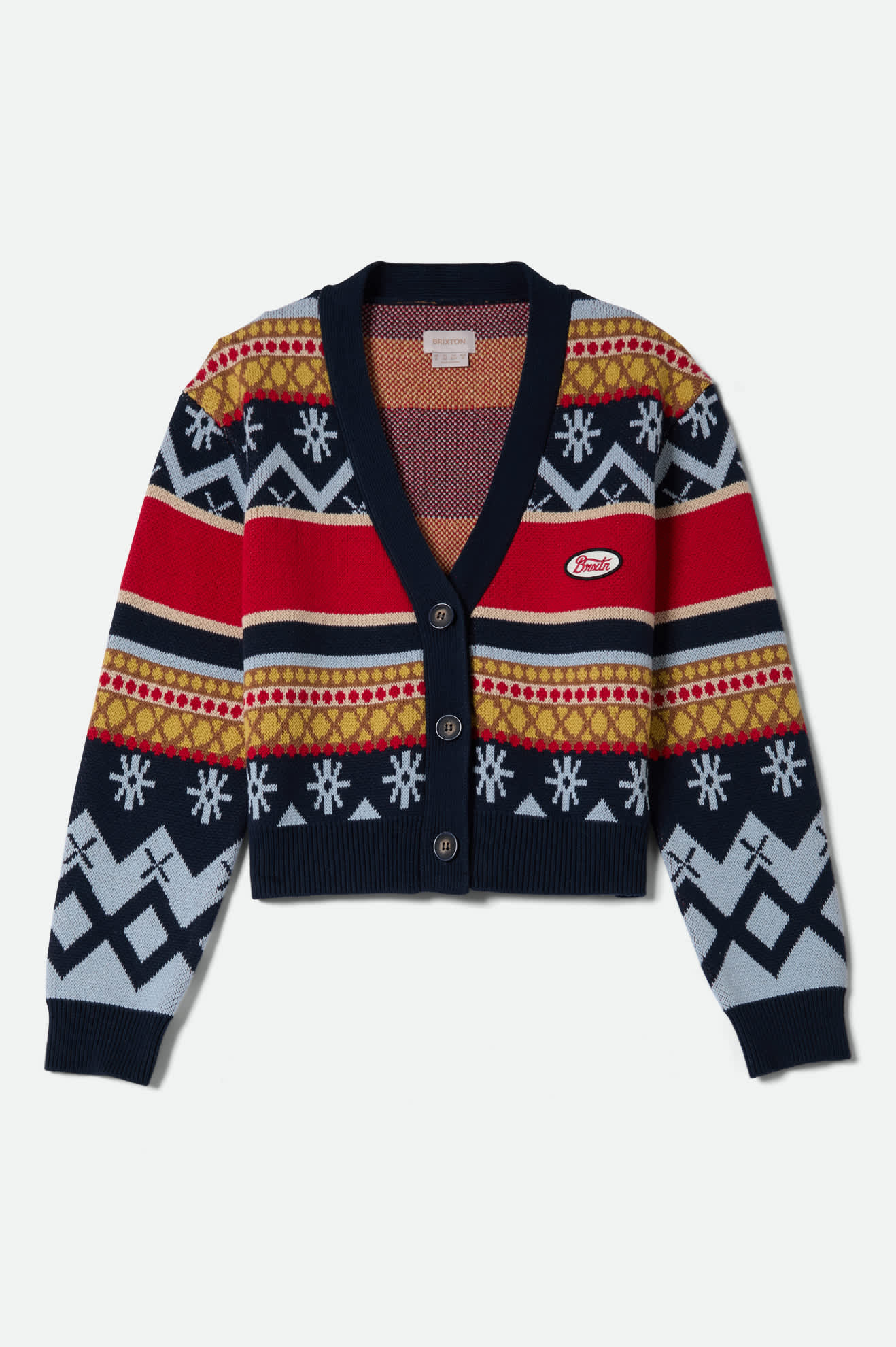 Winter Racing Cardigan - Multi Racing Stripe