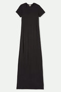 Carefree Organic Garment Dyed Slim Dress - Black