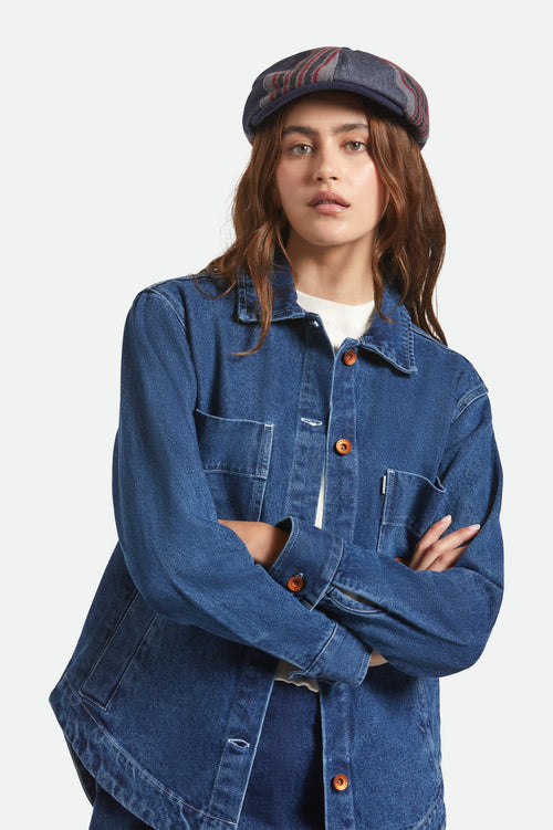 Altered Threads Brood Baggy Snap Cap - Medium Wash Denim