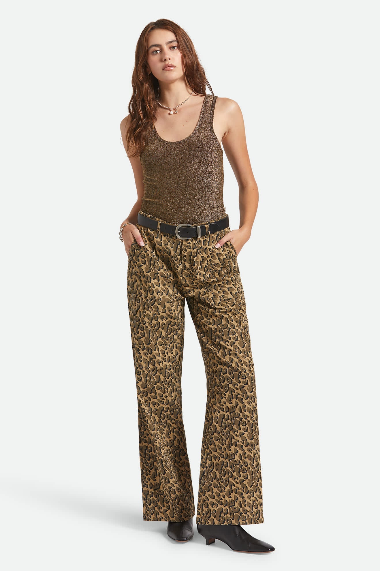 Off Duty A-Tank - Gold Metallic