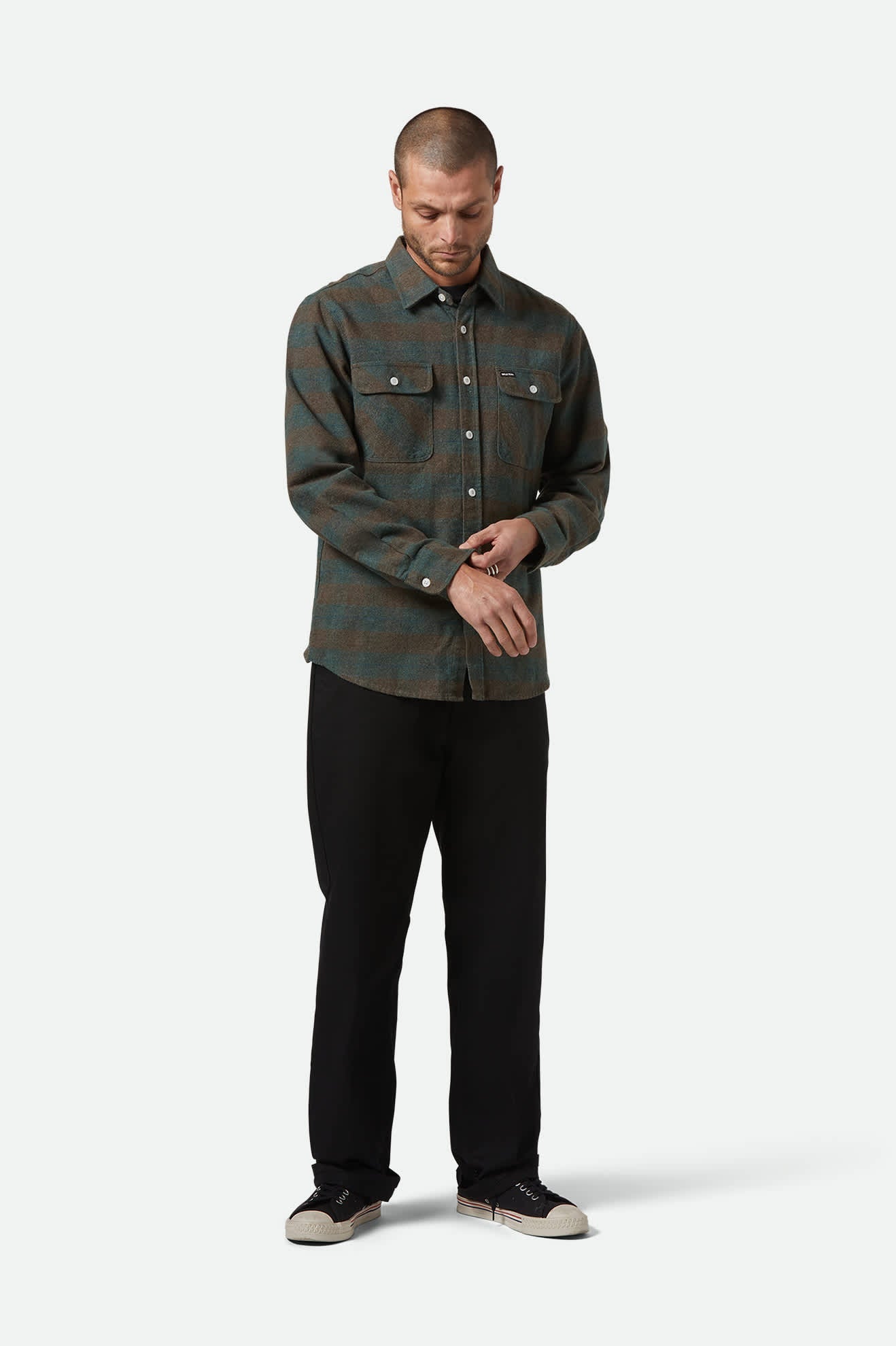 Bowery L/S Flannel - Ocean
