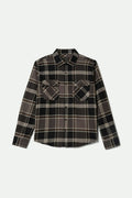 Bowery L/S Flannel - Black/Charcoal/Pinecone