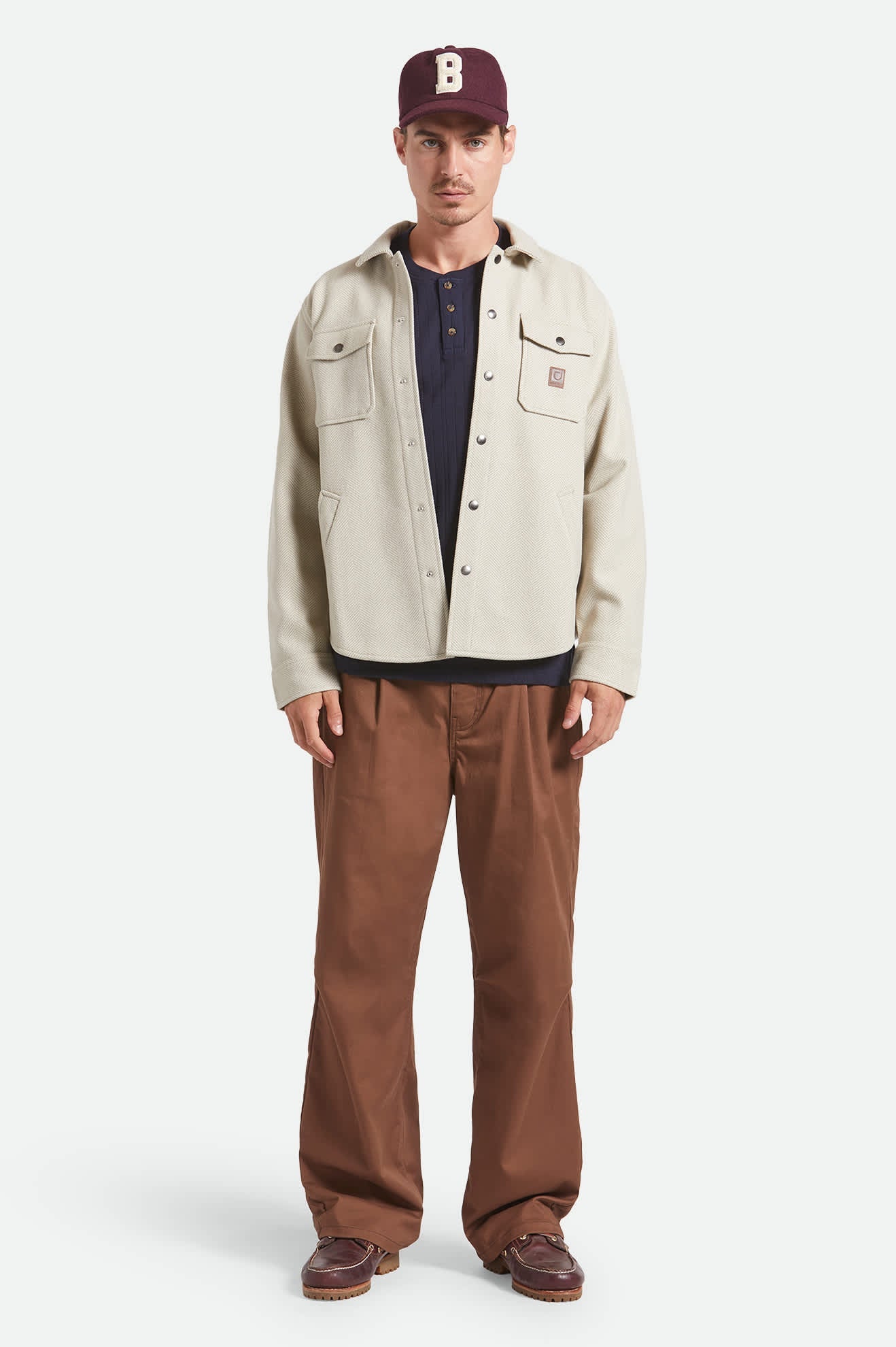 Durham Brushed Menswear Jacket - Brushed Elm