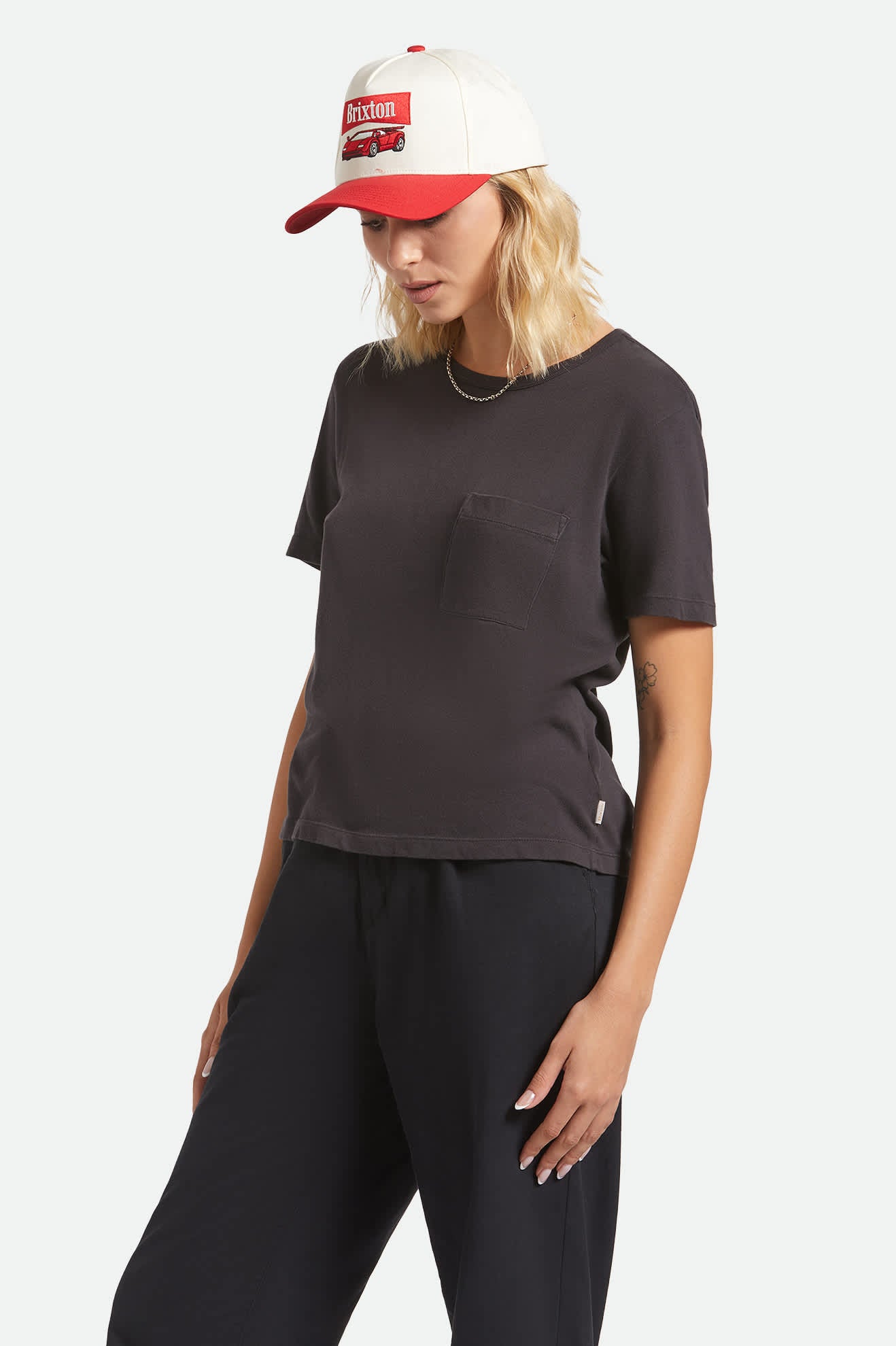 Carefree Organic Garment Dye Perfect T-Shirt - Black