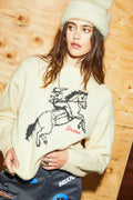 Brixton Ranching Club Crew Sweater - Whitecap