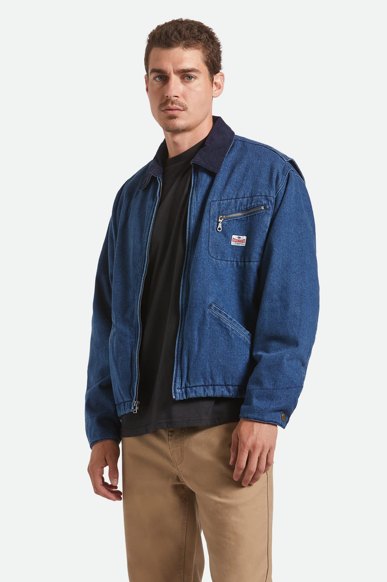 Altered Threads Lined Garage Jacket - Medium Wash Denim