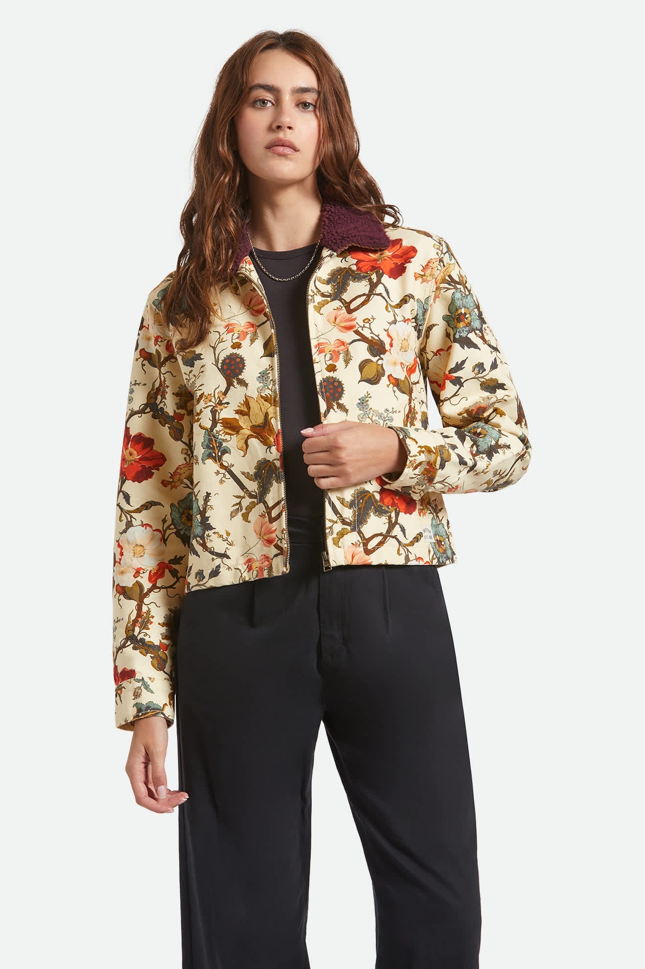 Mechanics Women's Garage Zip Jacket - Botanical Floral