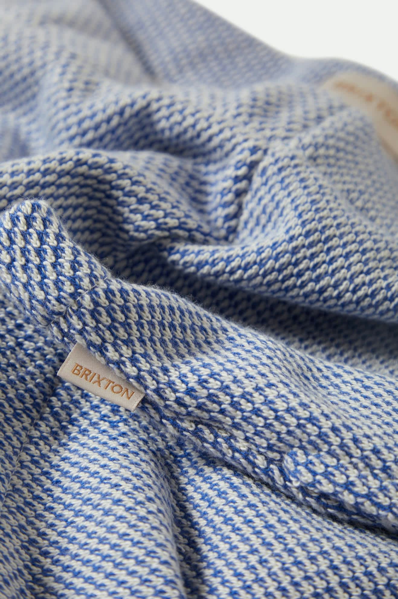 The Weekend Cross Loop French Terry Lounge Short - Off White/Electric Indigo