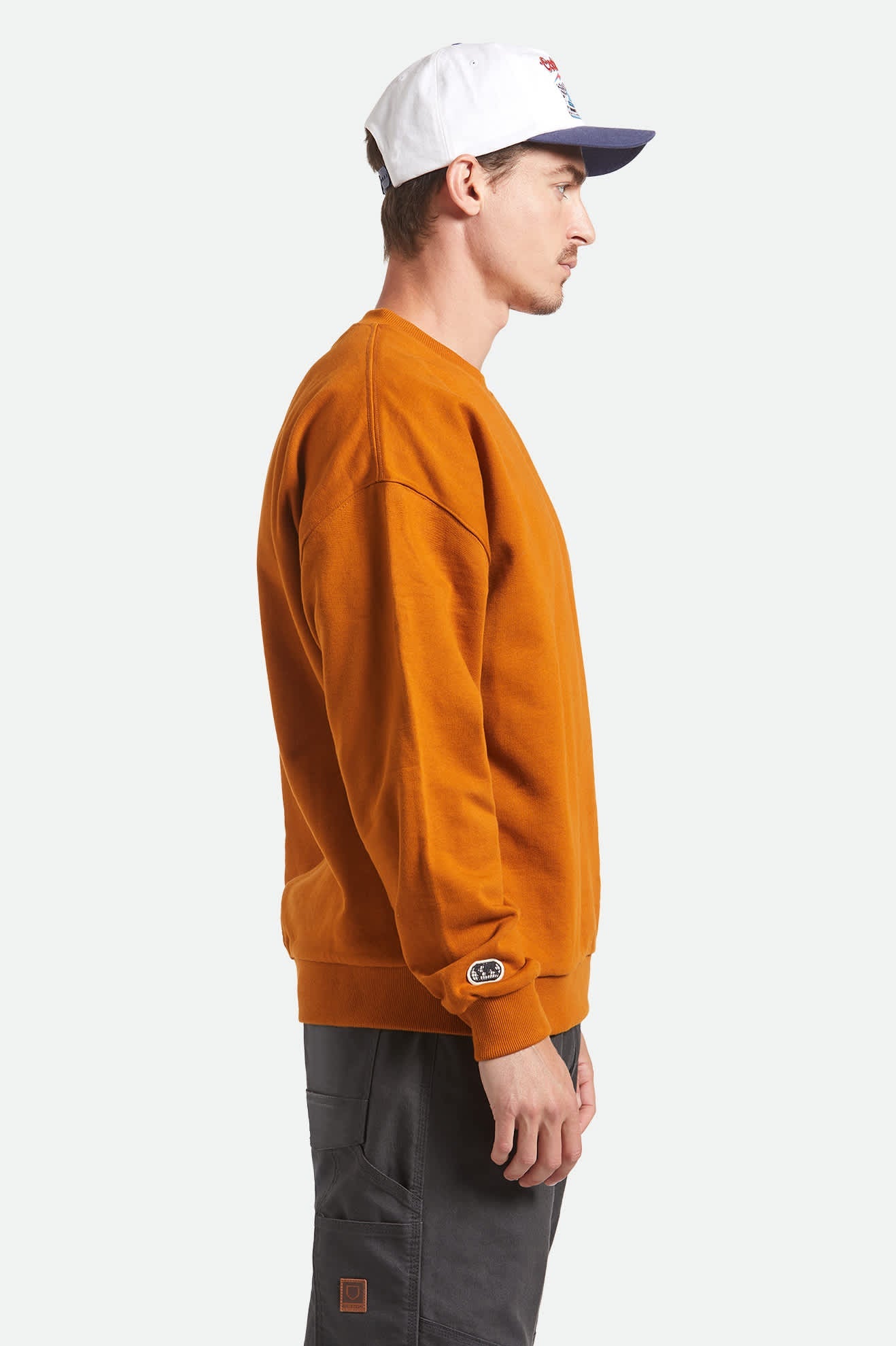 Embroidered Heavyweight Crew - Rustic Caramel