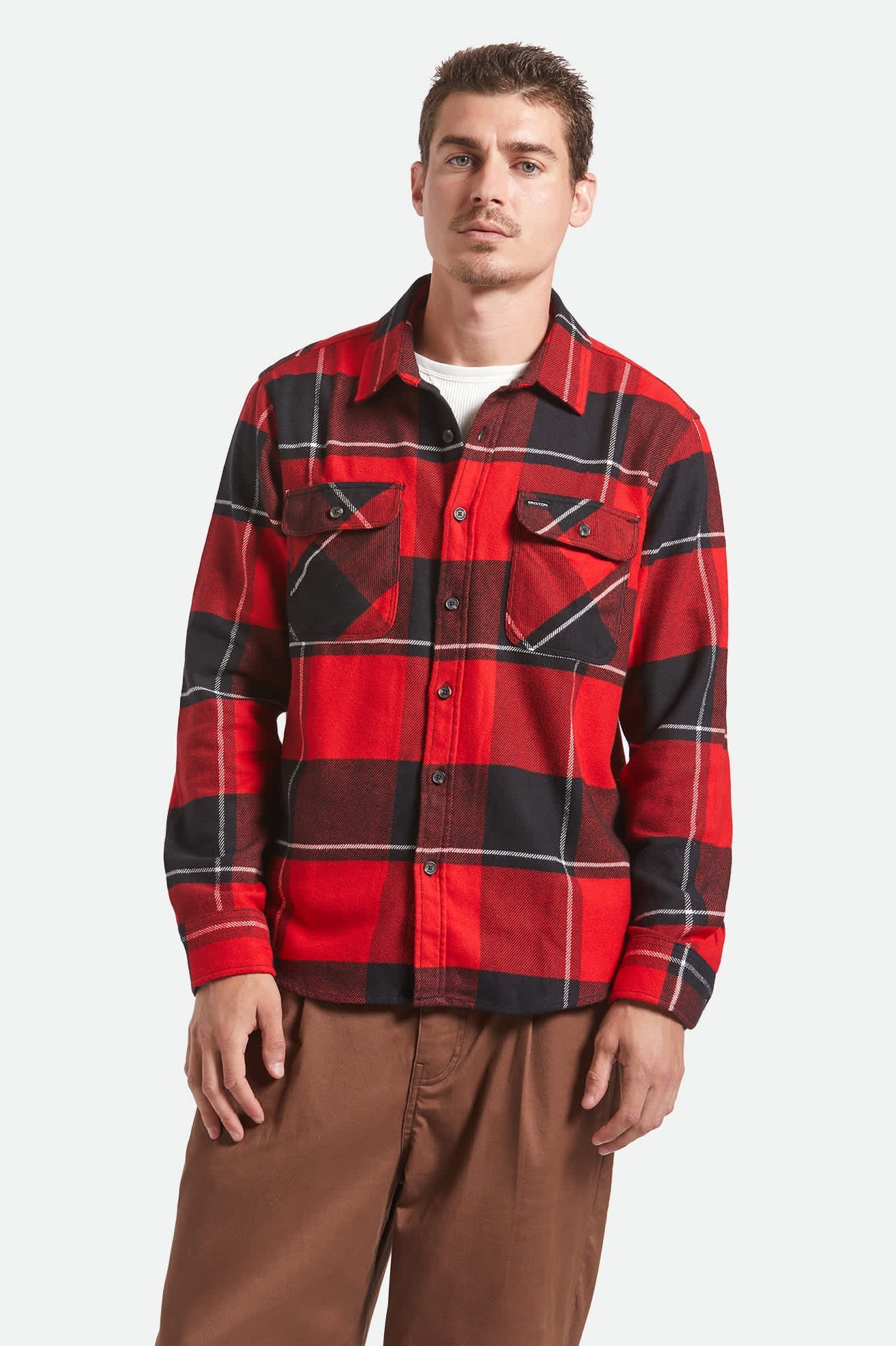 Bowery Flannel - Black/Adrenaline Rush/Off White