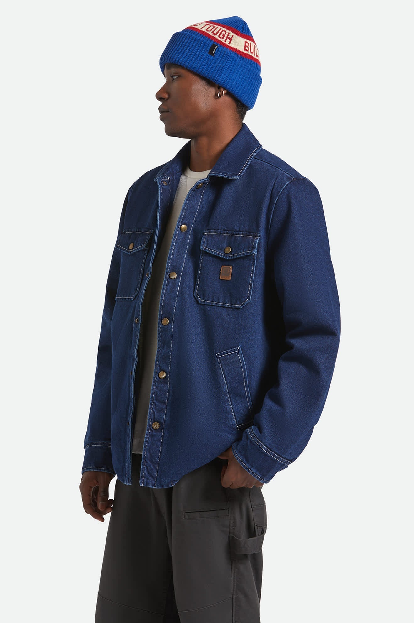 Durham Sherpa Lined Jacket - Medium Wash Denim