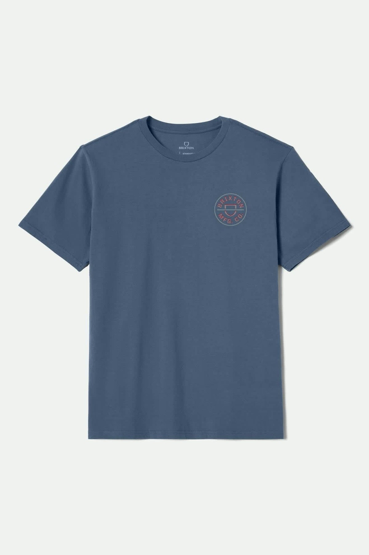 Crest II S/S Standard T-Shirt - Harbor Blue/Grey Blue/Dark Red
