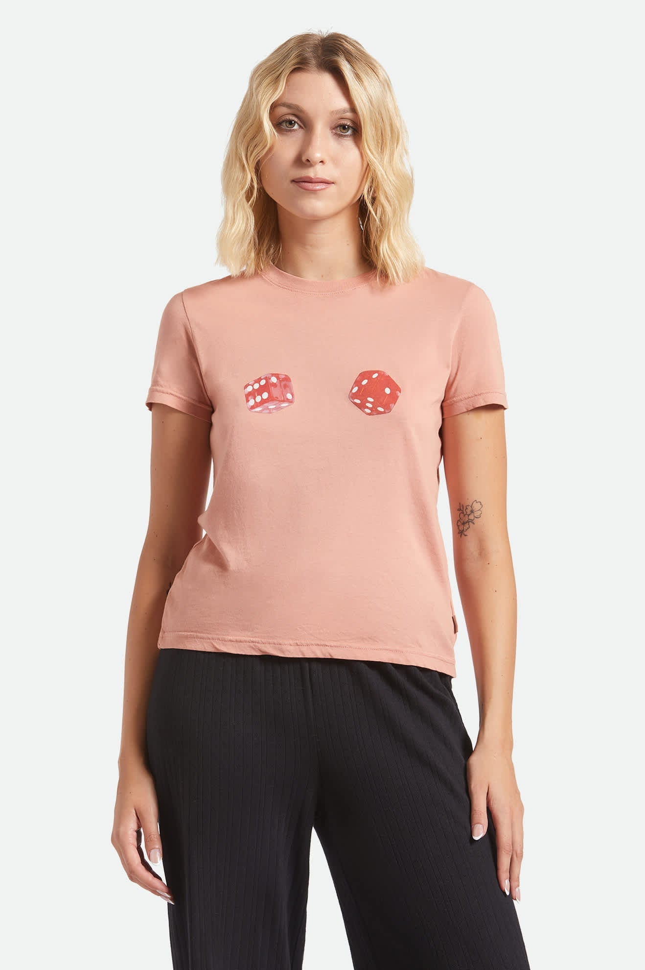 Tossed Dice Crew T-Shirt - Italian Clay