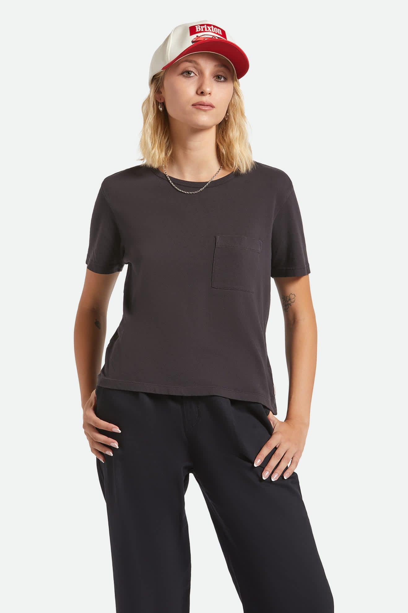 Carefree Organic Garment Dye Perfect T-Shirt - Black