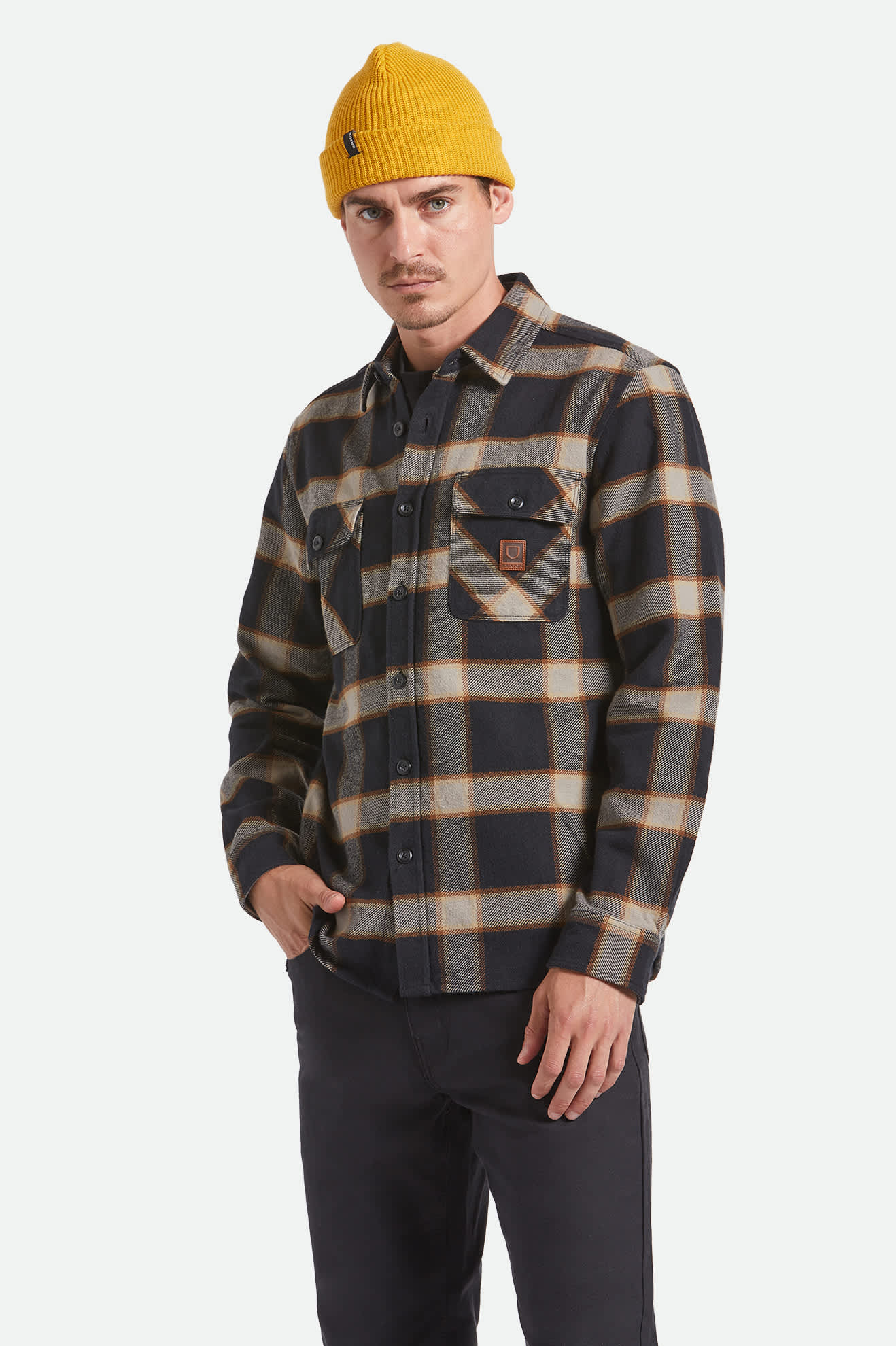Bowery Heavyweight Flannel - Black/Cream