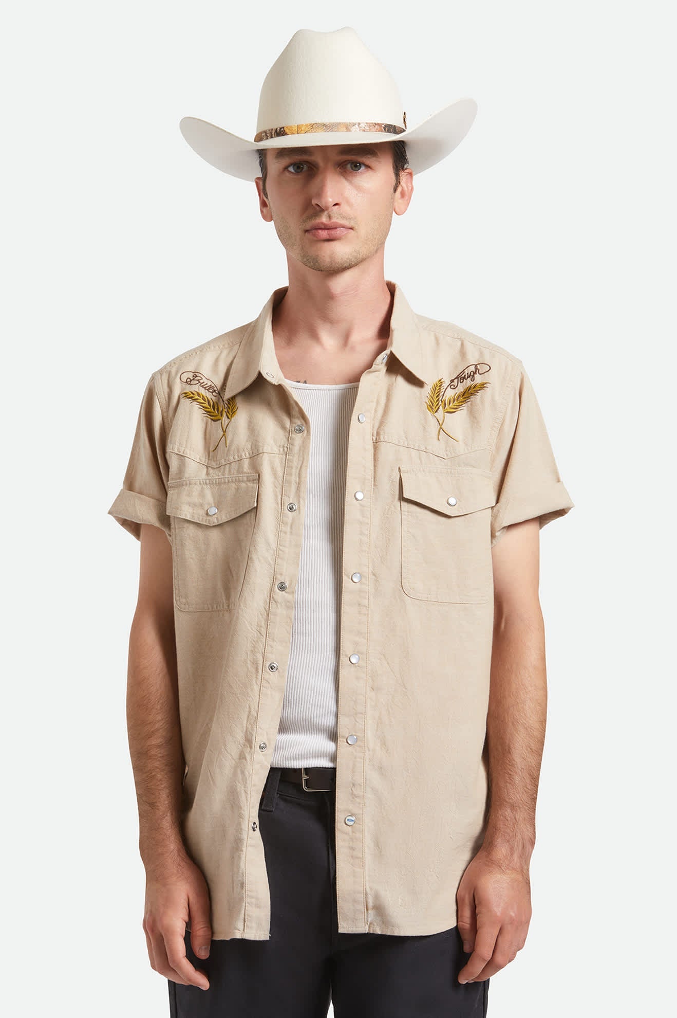 Ford Truck Country Cowboy Hat - Wimbledon White/Camo
