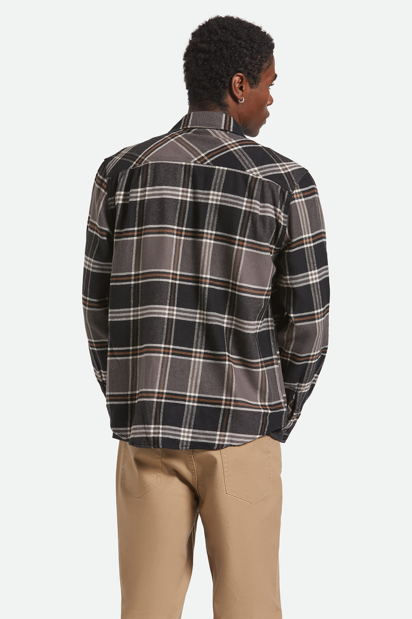 Bowery L/S Flannel - Black/Charcoal/Pinecone