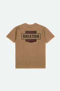 Osborn S/S Standard T-Shirt - Tobacco Brown Worn Wash