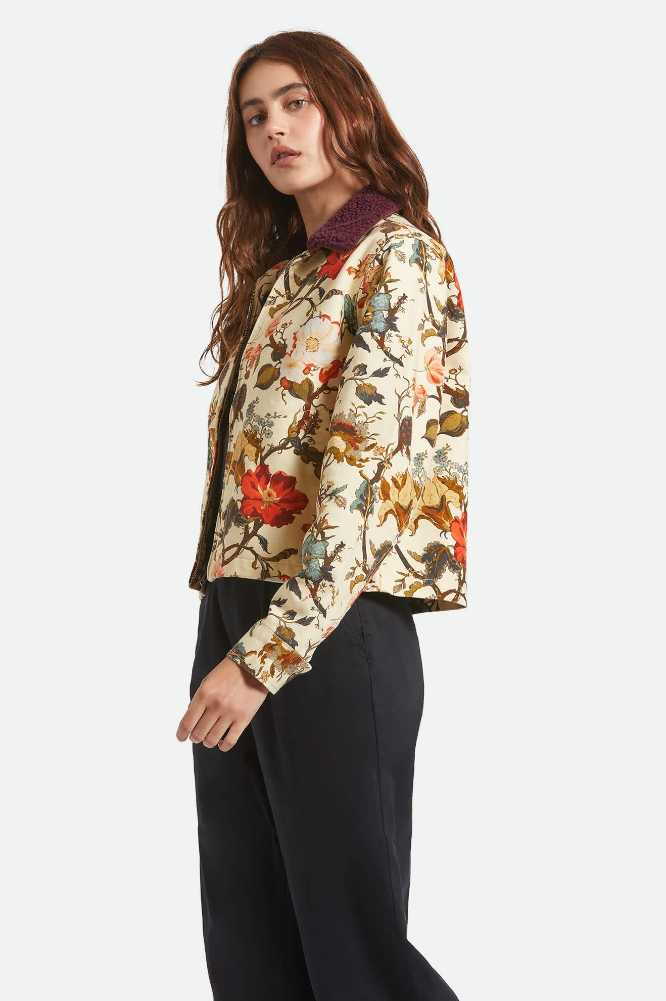 Mechanics Women's Garage Zip Jacket - Botanical Floral