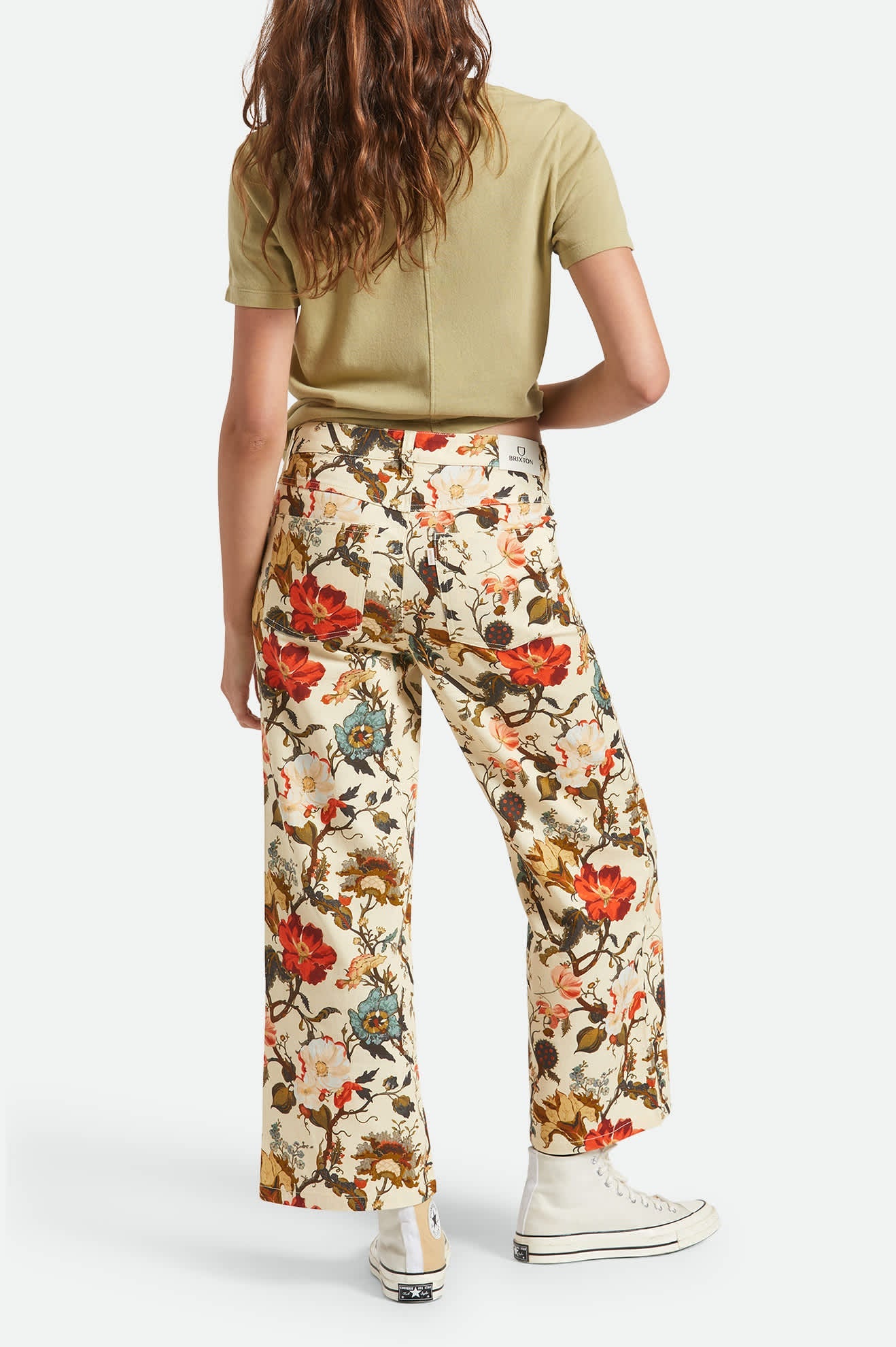 Margo Cropped 5-Pocket Pant - Botanical Floral