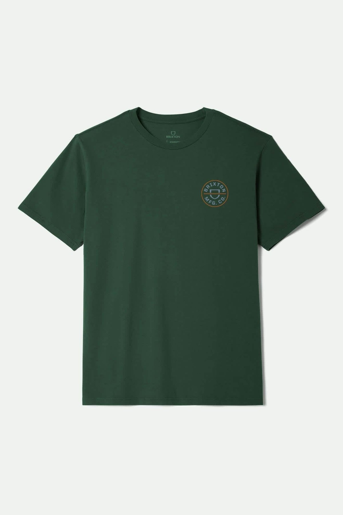 Crest II S/S T-Shirt - Forest Green/Rust/Grey Blue