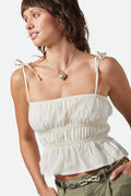 Eden Smocked Top - Off White