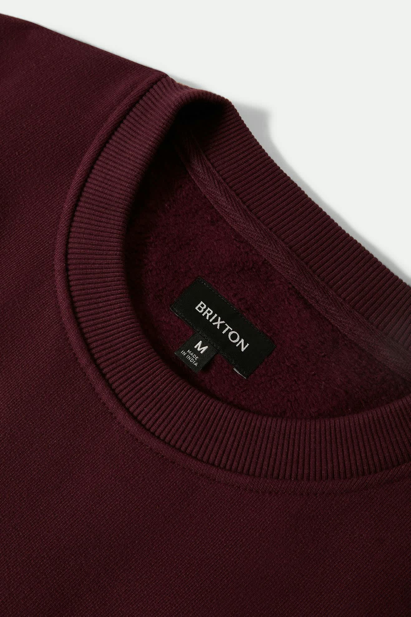 Embroidered Heavyweight Oversized Crew - Port