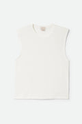 Carefree Organic Garment Dyed Muscle Tank - Off White