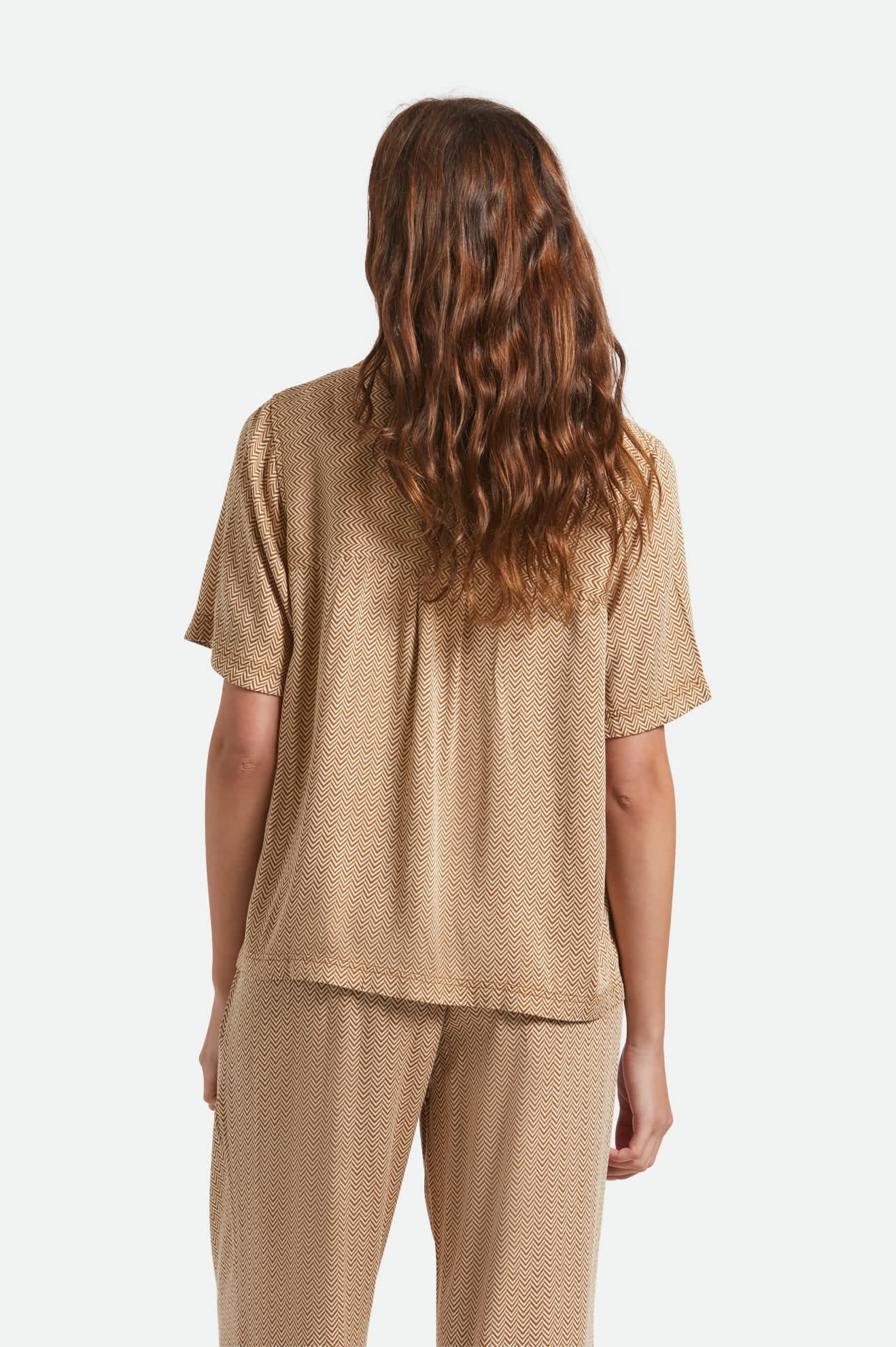Hudson Lounge S/S Shirt - Washed Copper/Whitecap