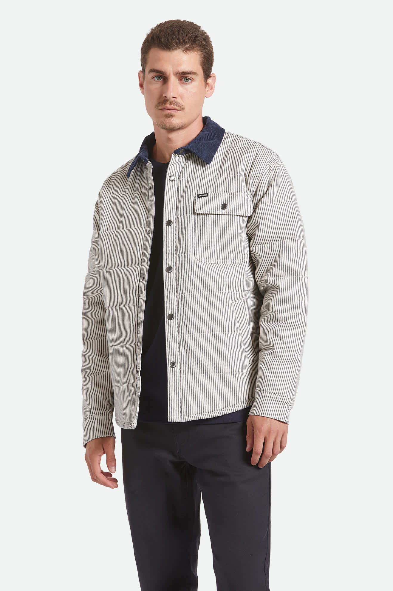 Cass Jacket - Whitecap/Mood Indigo Hickory S