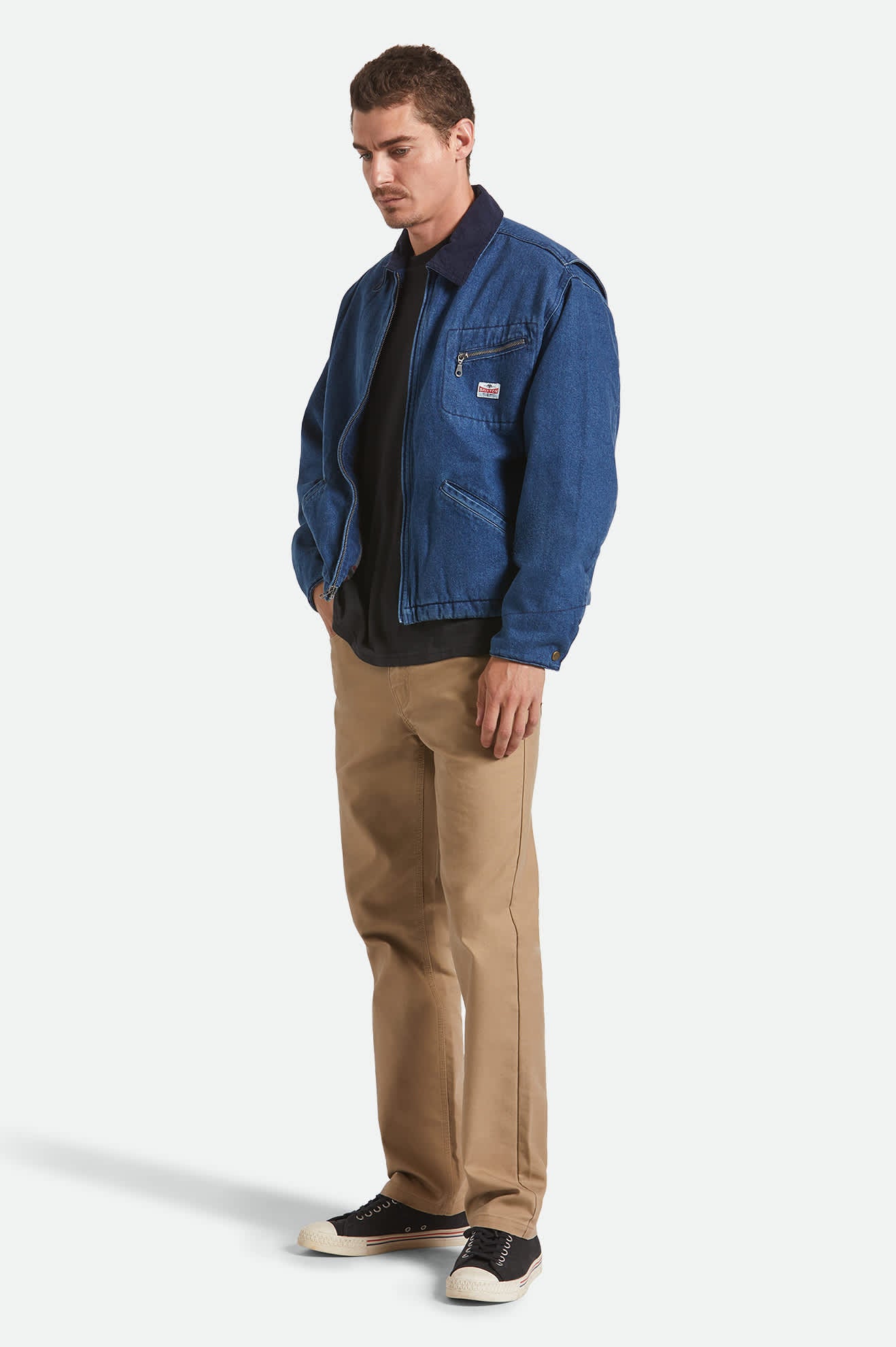 Altered Threads Lined Garage Jacket - Medium Wash Denim