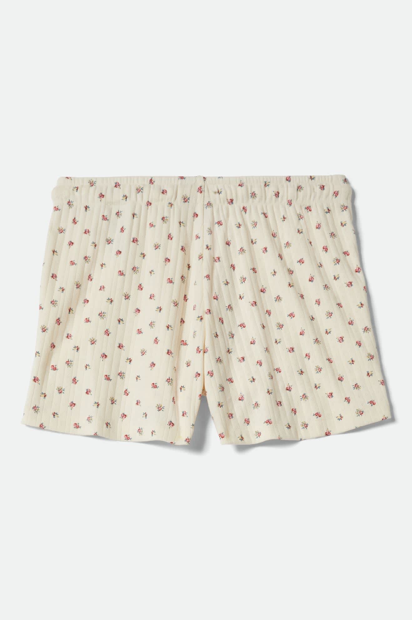 Off Duty Lounge Short - Floral Pointelle
