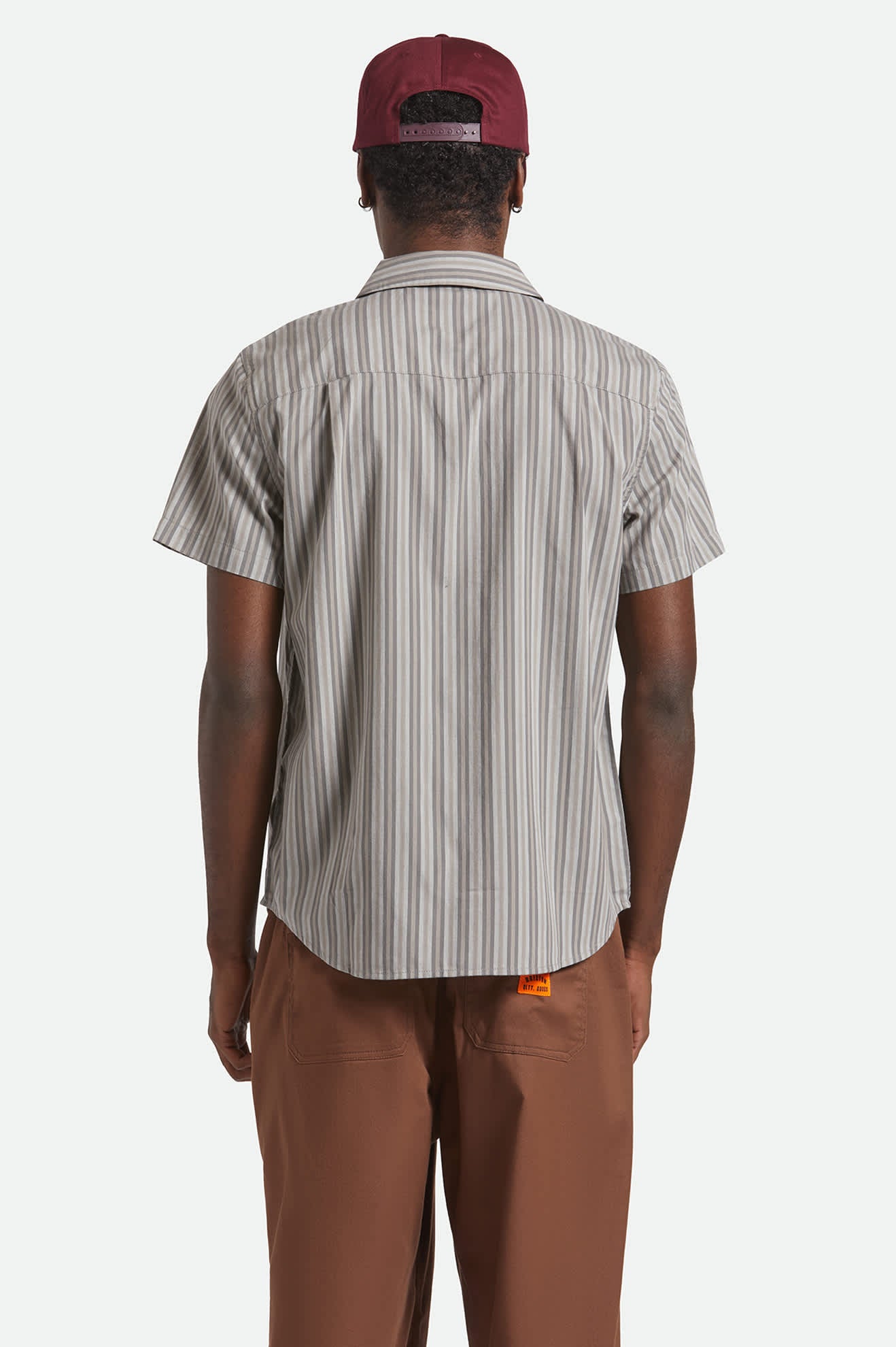 Charter Stripe S/S Shirt - Charcoal/Grey
