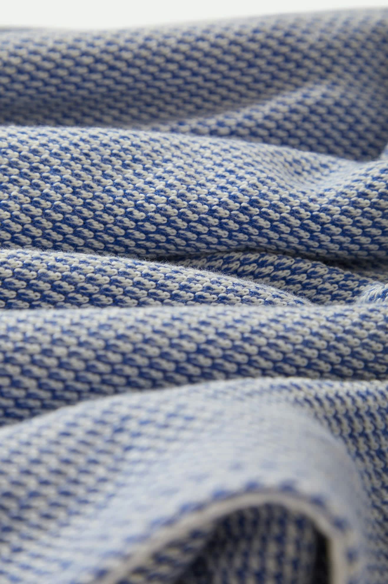 The Weekend Cross Loop French Terry Lounge Short - Off White/Electric Indigo