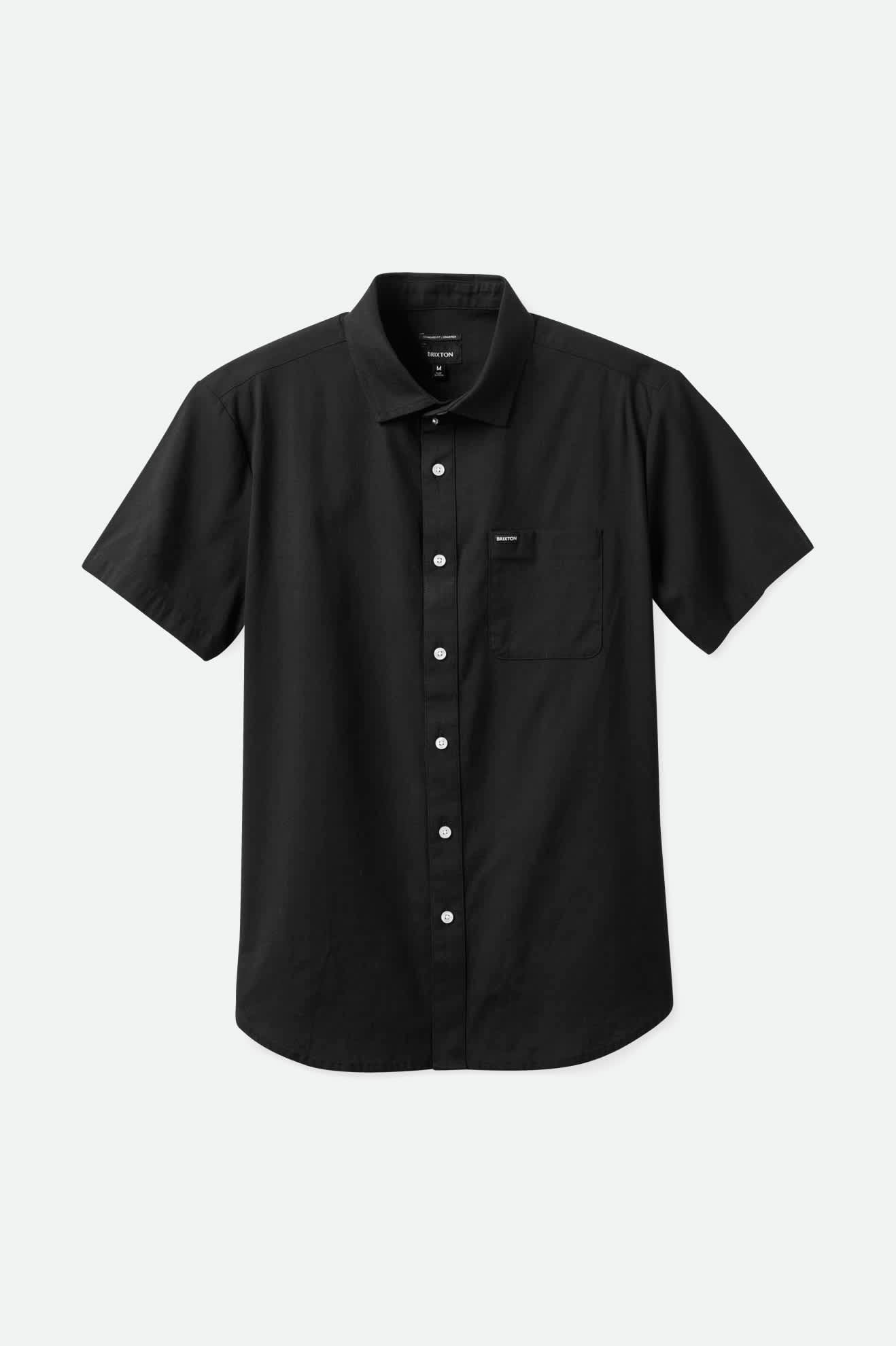 Charter Oxford S/S Shirt - Black