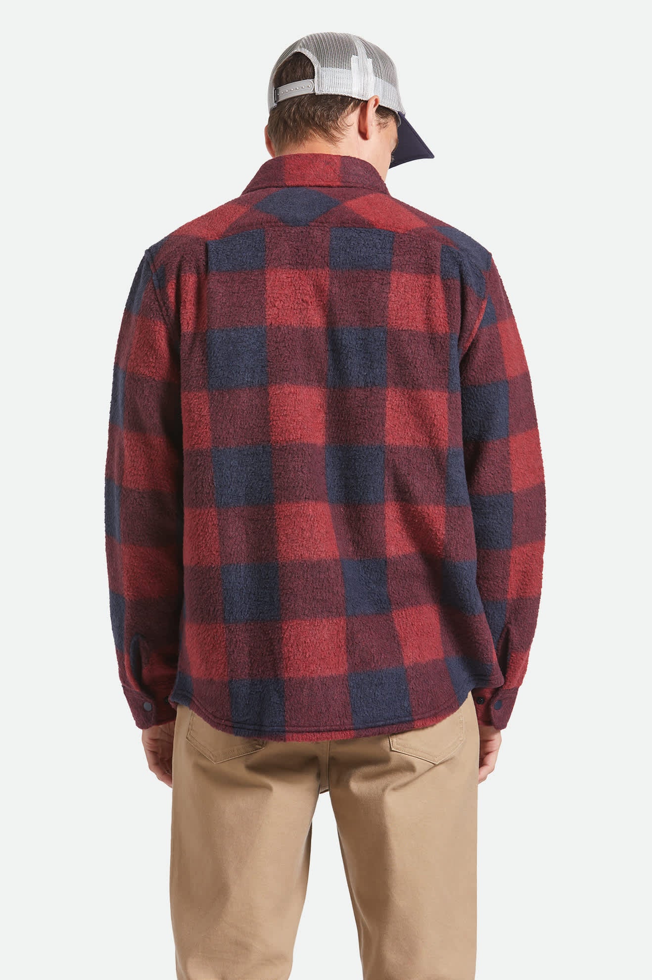 Bowery Arctic Stretch Fleece - Adrenaline Rush/Mood Indigo Plaid