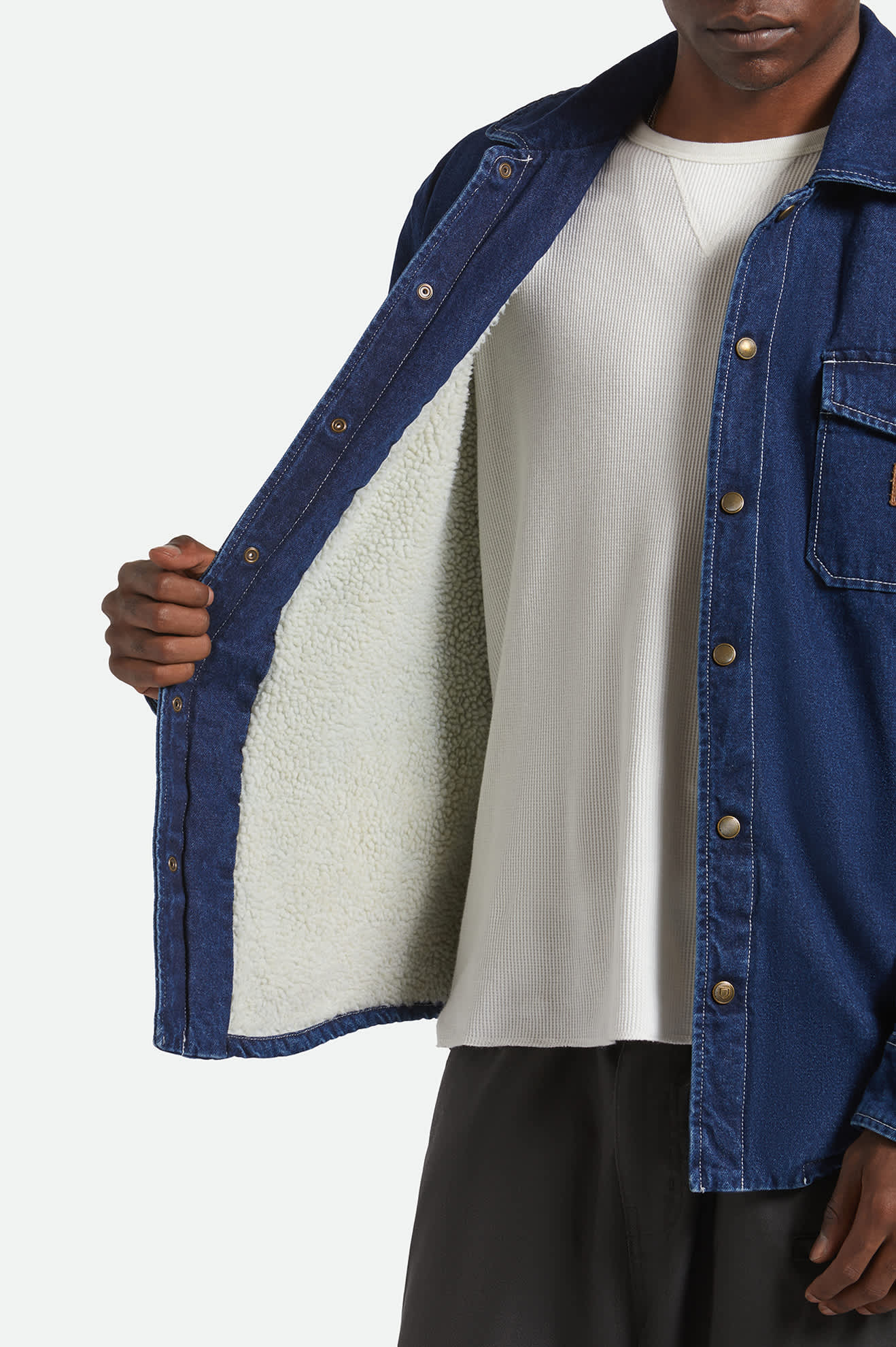 Durham Sherpa Lined Jacket - Medium Wash Denim