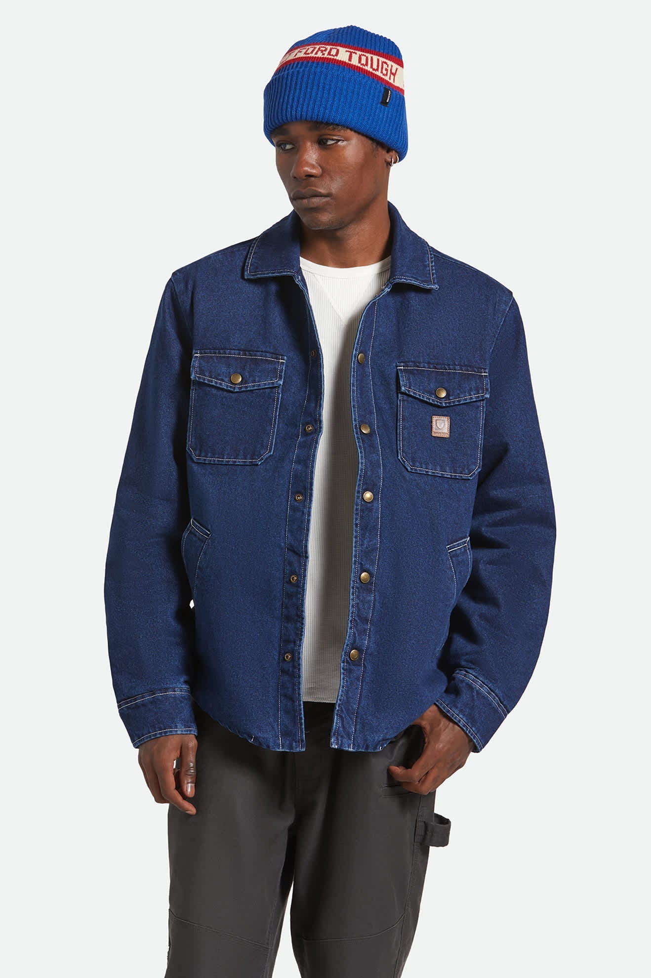 Durham Sherpa Lined Jacket - Medium Wash Denim