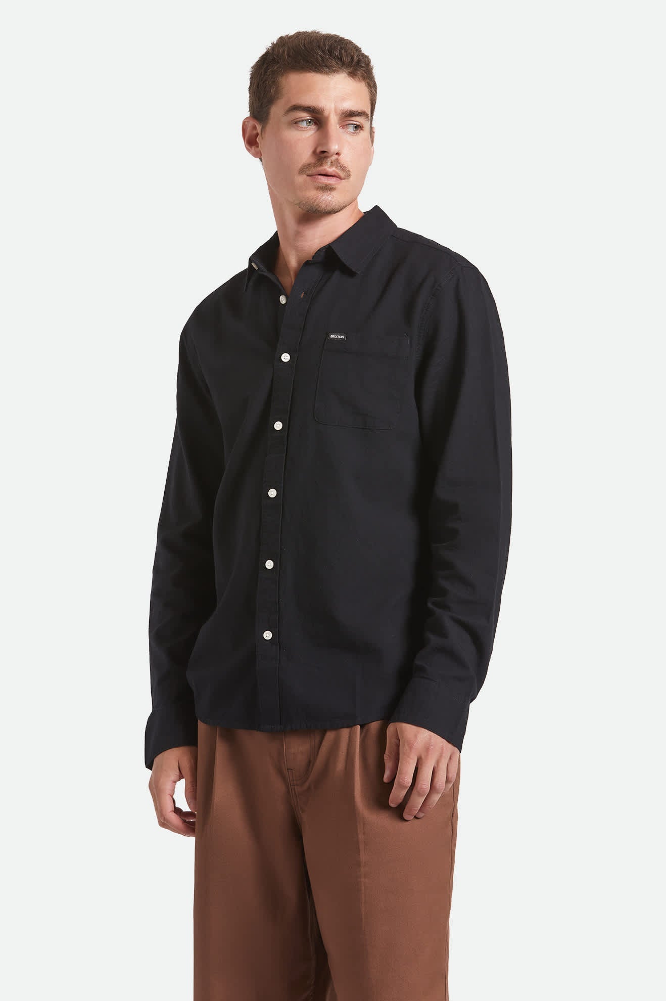 Charter Long Sleeve Shirt - Black