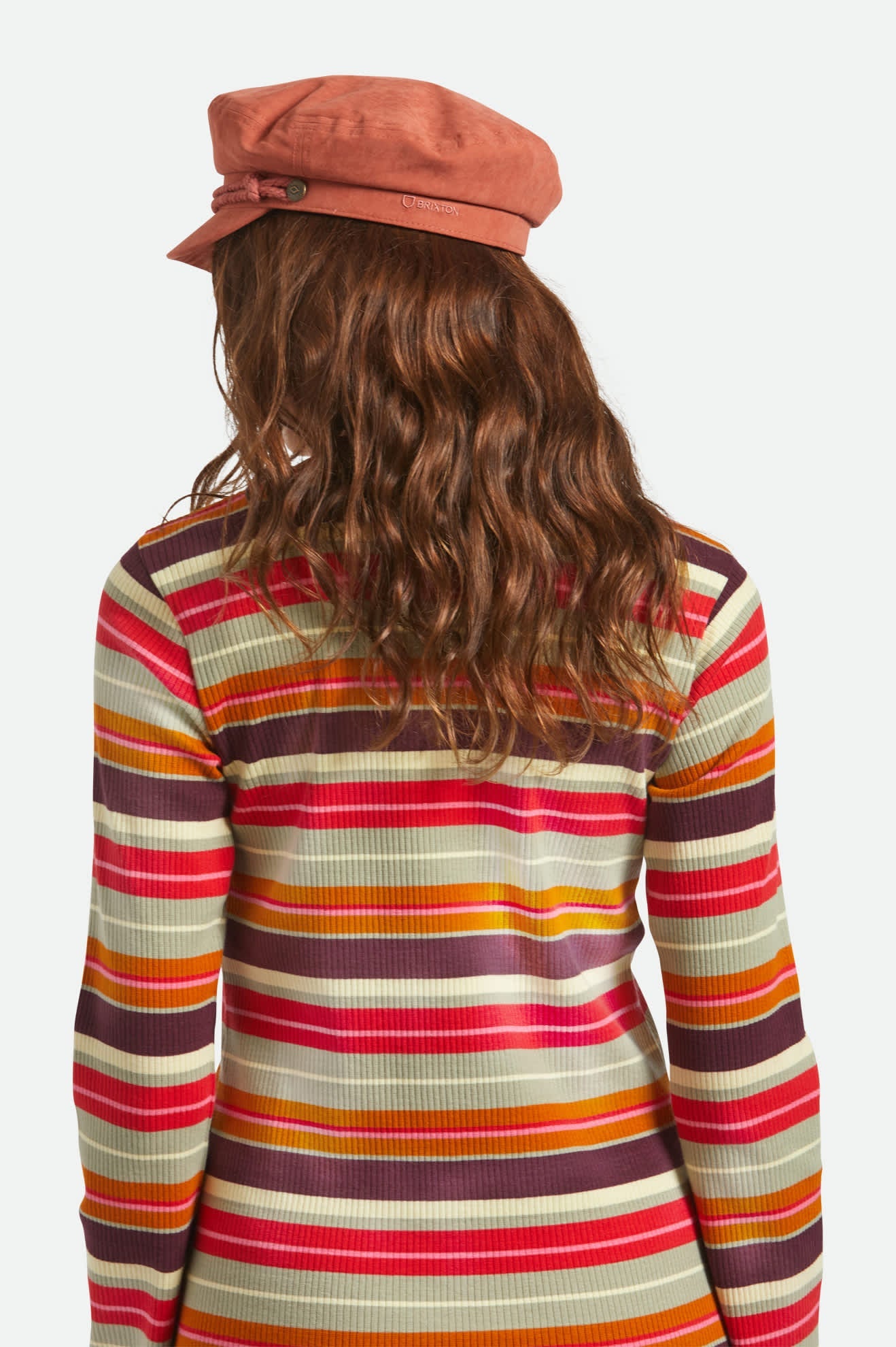 Fiddler Fisherman Cap - Terracota Brushed Satin
