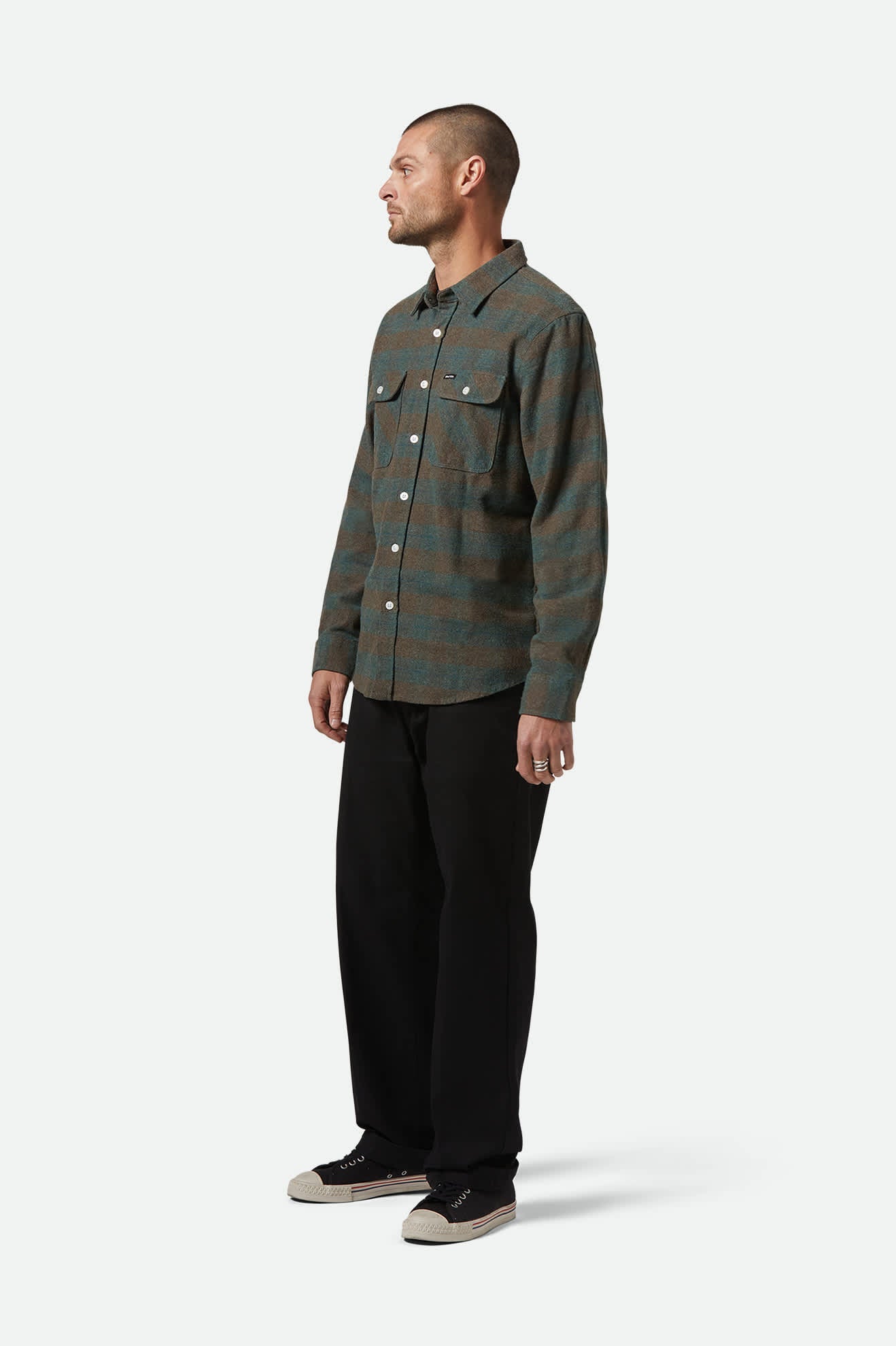 Bowery L/S Flannel - Ocean
