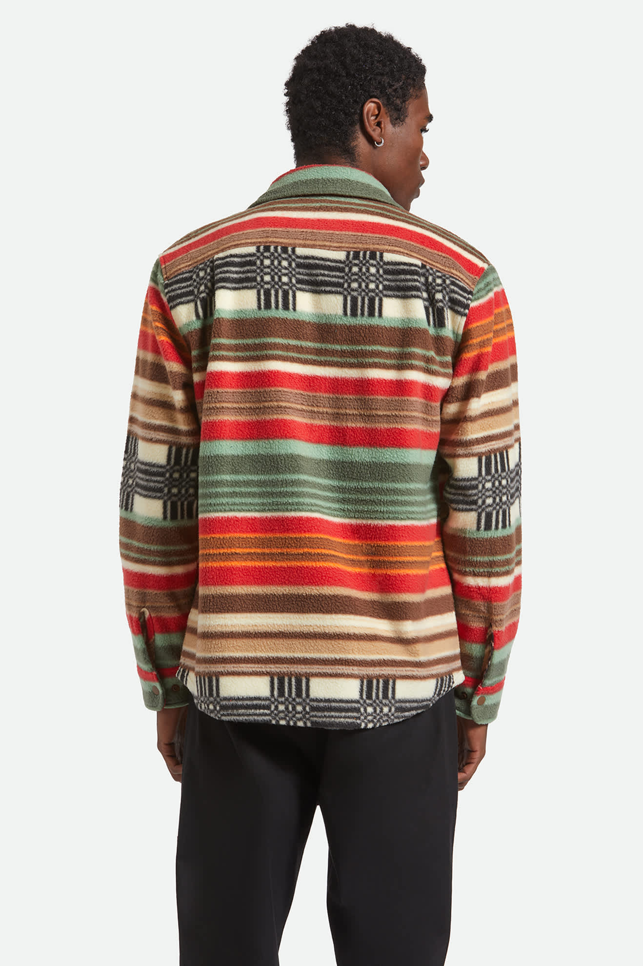 Bowery Arctic Stretch Fleece - Multi Blanket Stripe