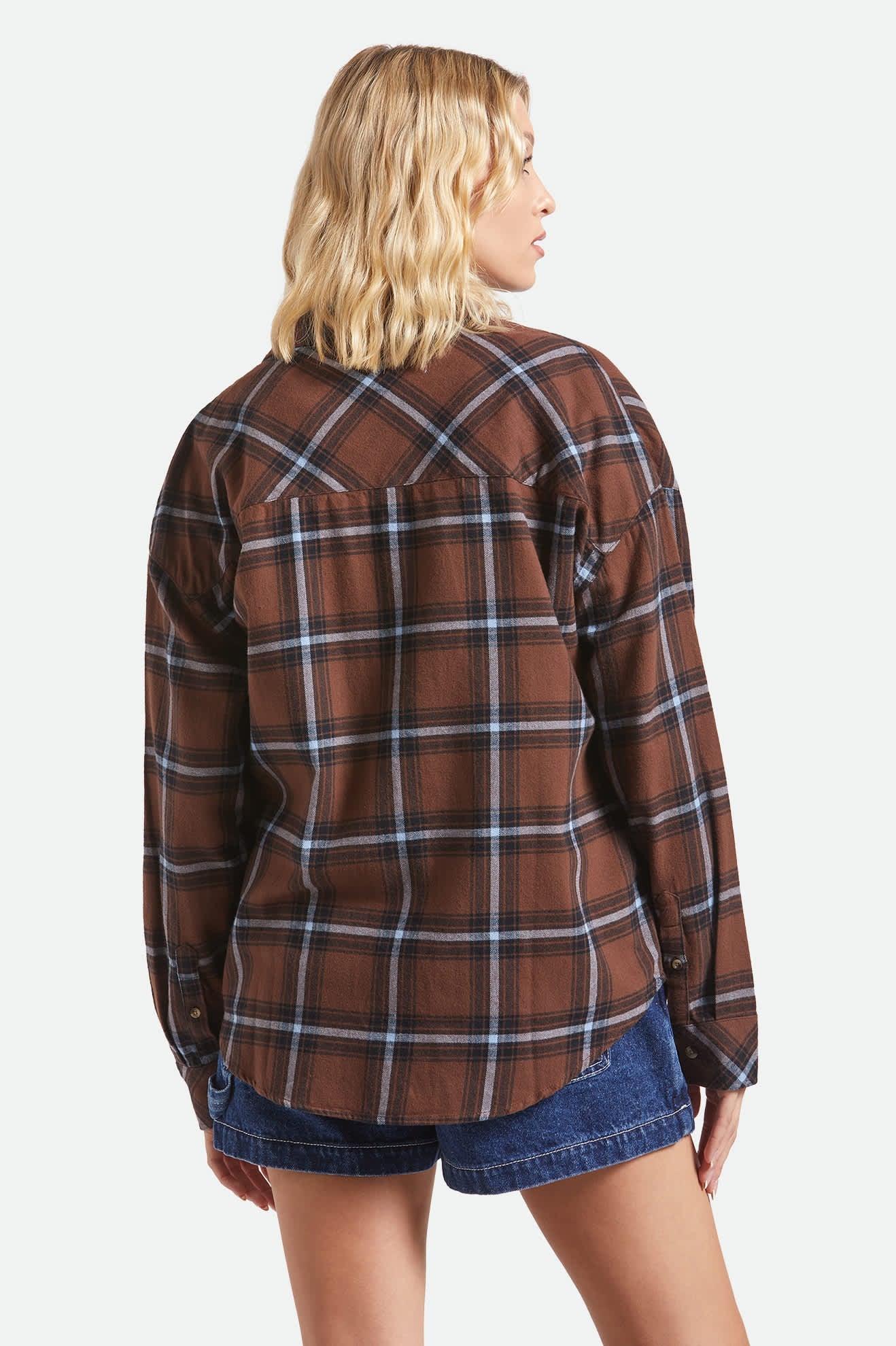 Bowery Vintage Overshirt - Pinecone Brown/Black/Borrowed Blue