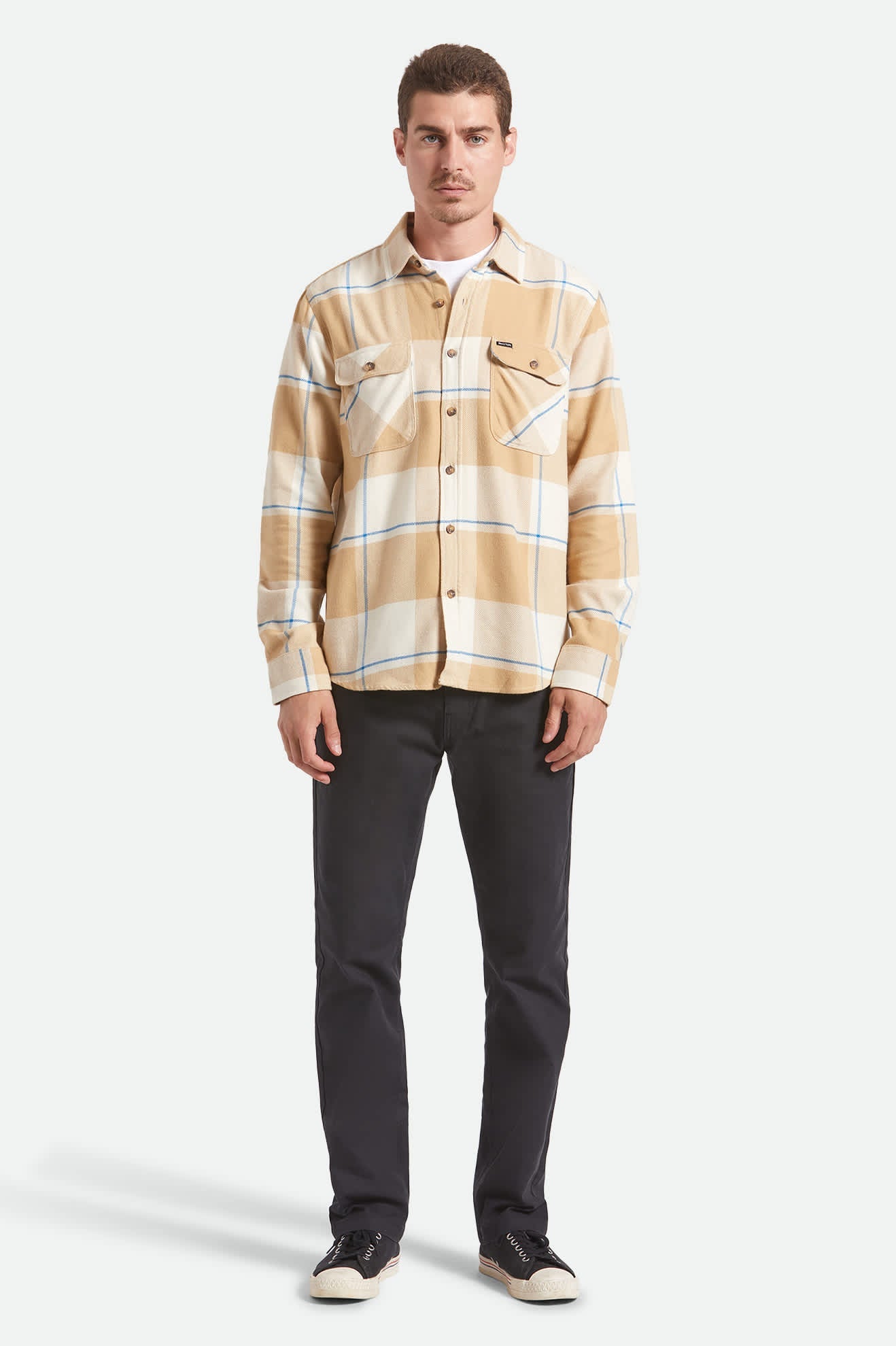 Bowery Flannel - Whitecap/Sand/Cyber Blue