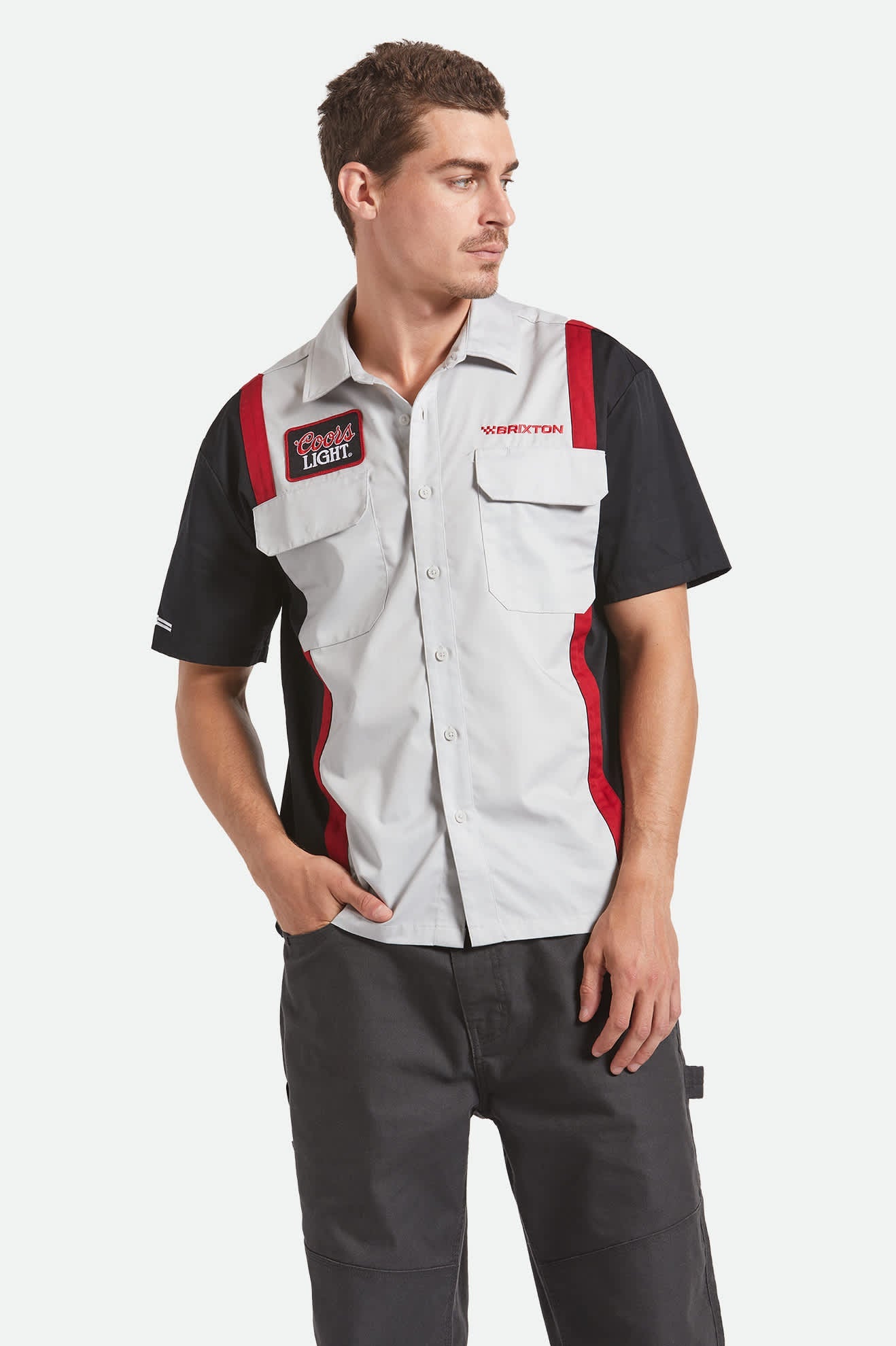 Coors Light Shake Down S/S Shirt - Silver/Black