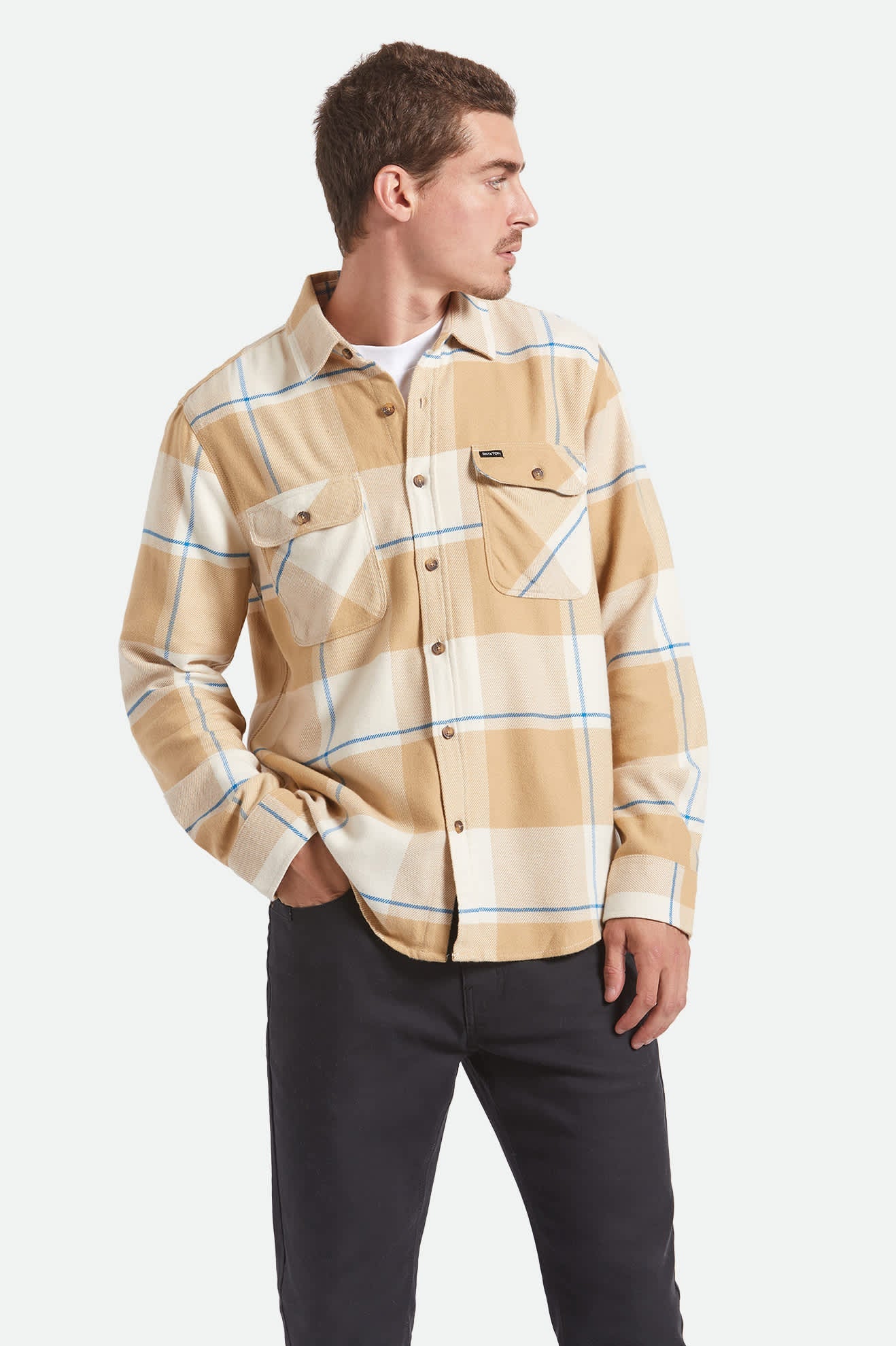 Bowery Flannel - Whitecap/Sand/Cyber Blue
