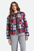 Bowery Women's Soft Brushed Flannel - Adrenaline Rush/Navy