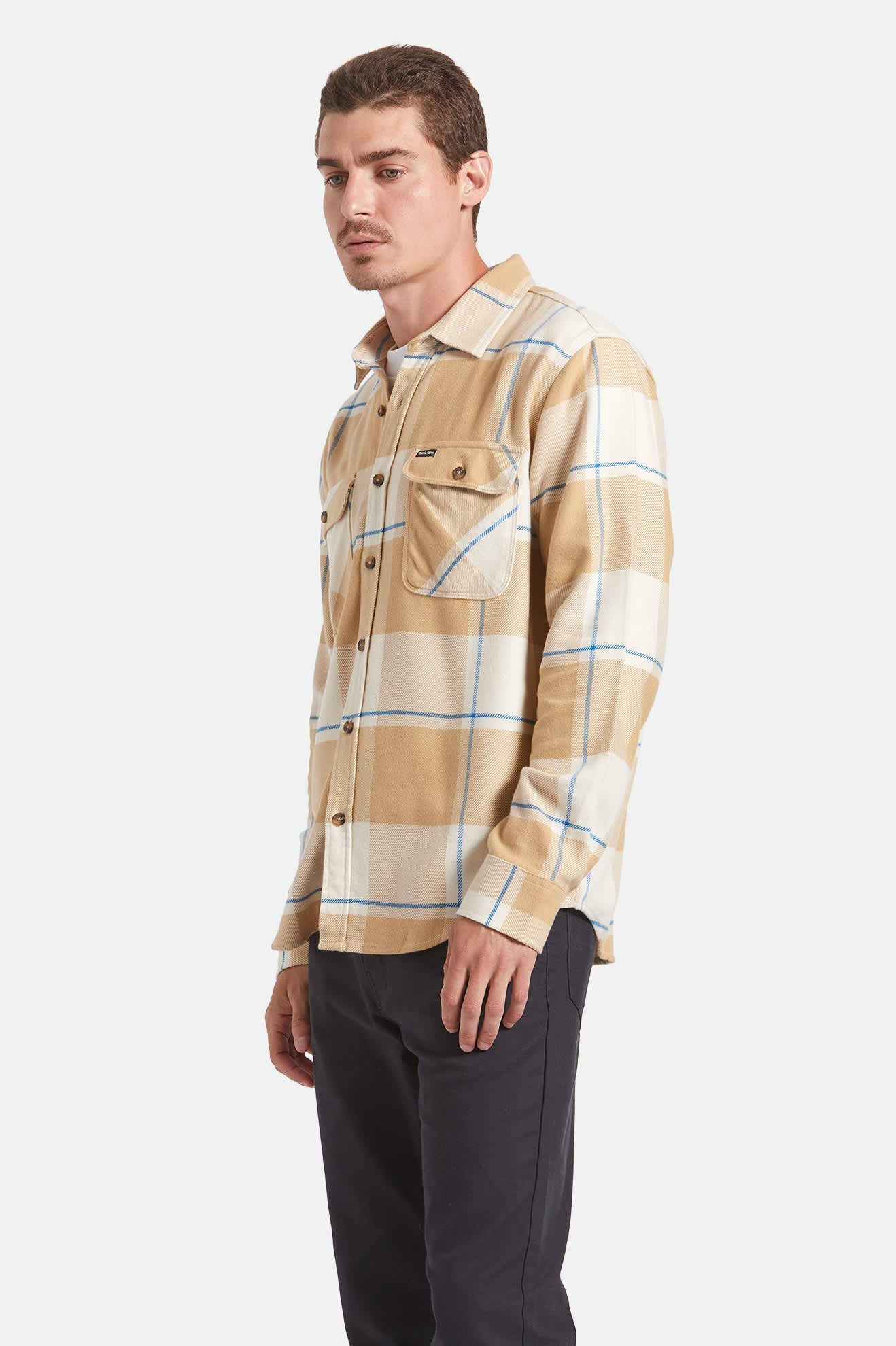 Bowery Flannel - Whitecap/Sand/Cyber Blue